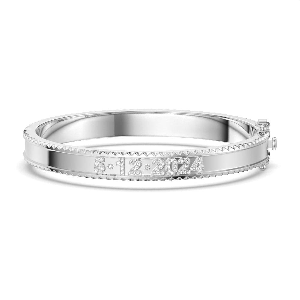 Personalized Engraved Custom Signature Bangle Bracelet - Unique Handmade Jewelry Gift for Women, Mom, Wife - Perfect for Anniversaries, Birthdays & Special Occasions