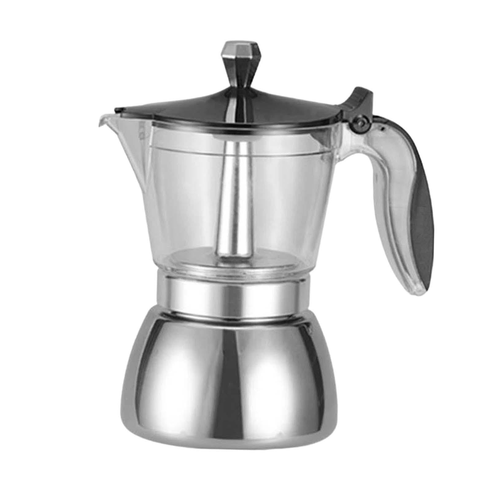 Premium Italian Style Stovetop Espresso Maker - 180mL Electric & Camping Coffee Pot with Ergonomic Handle for Home, Travel & Outdoor Adventures | Perfect for Espresso Lovers & Camping Enthusiasts