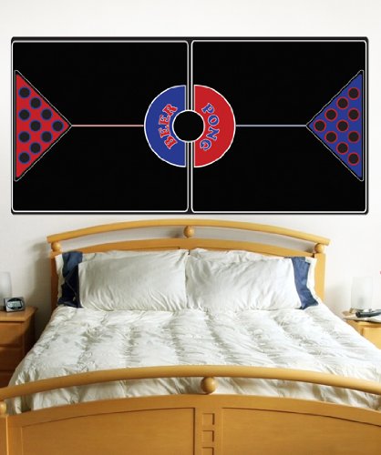 Premium Vinyl Wall Decal Sticker for Beer Pong Table - 4ft x 8ft Size with 10 Cups Design (JH169) - Perfect for Game Rooms, Parties, and College Dorms