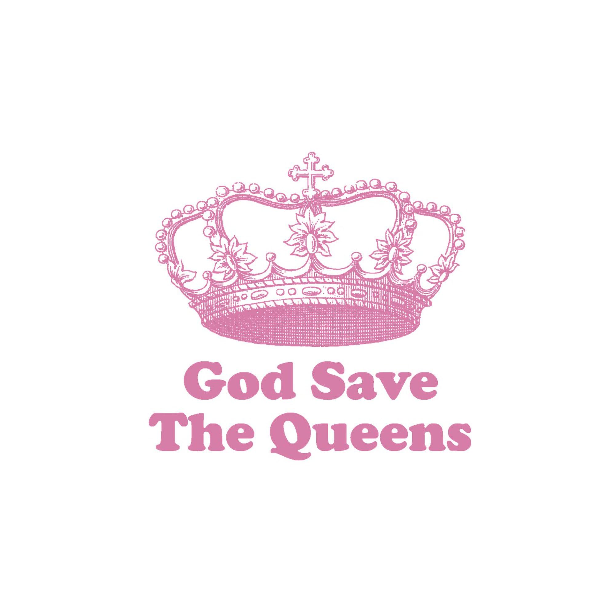 God Save The Queens Rose Pin Oval Car Bumper Sticker - Funny British Royalty Decal for Cars, Laptops & Windows - Perfect for Anglophiles & Royal Family Fans