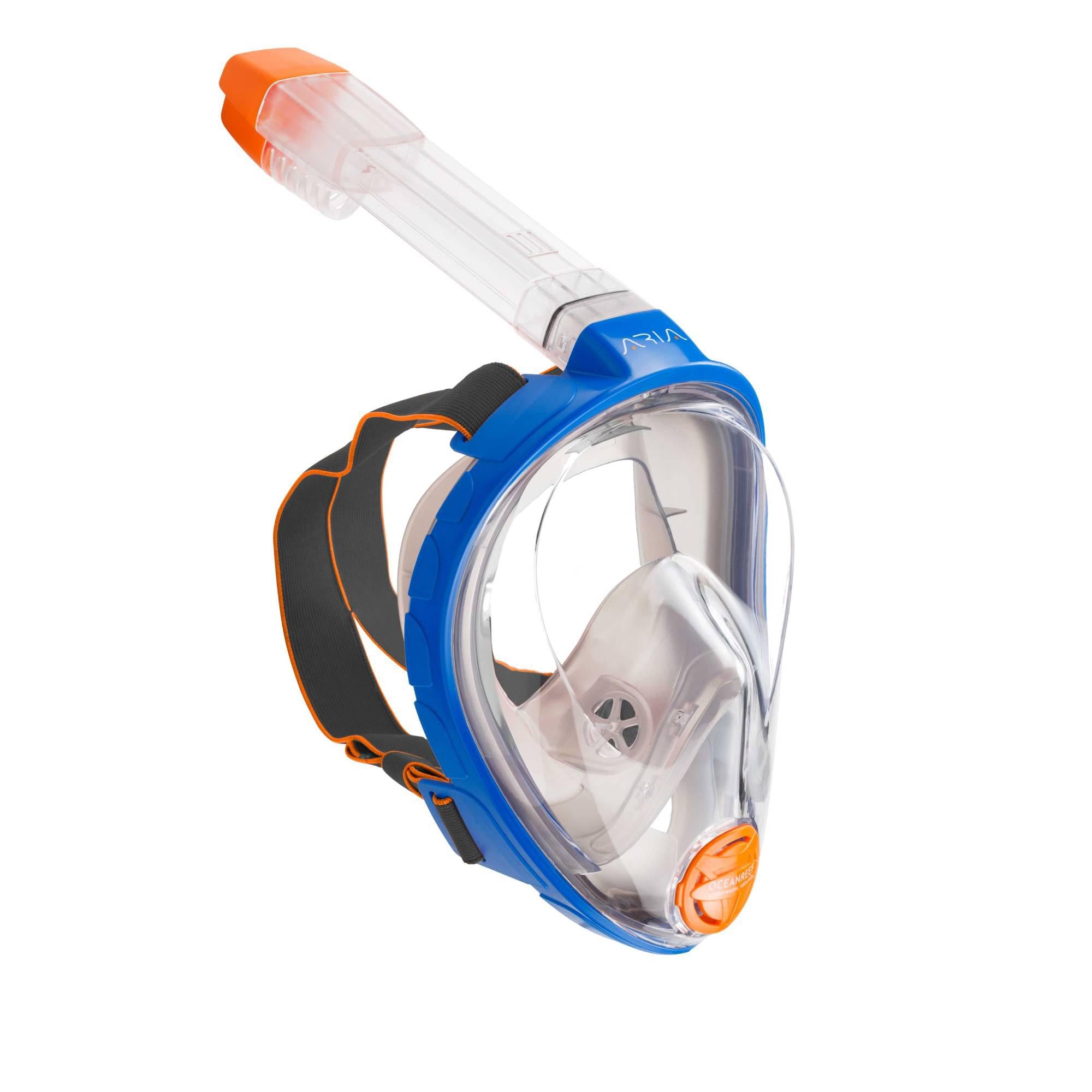 Ocean Reef Aria Classic Full Face Snorkeling Mask - Anti-Fog Panoramic View for Adults & Kids - Perfect for Beach Vacation, Snorkeling Adventures & Underwater Exploration