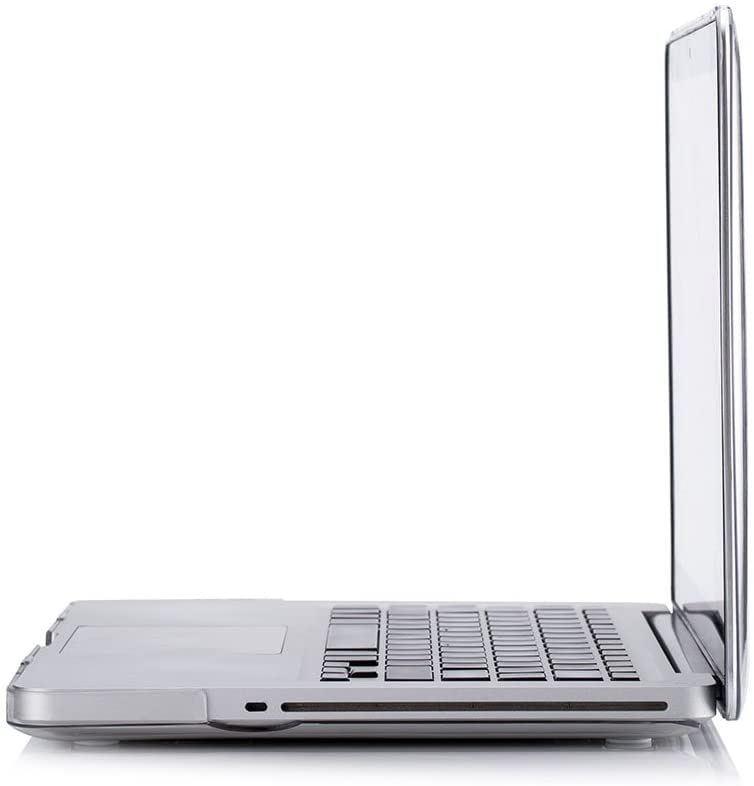 MacBook Pro 13 Case 13.3 inch (Model A1278 2008-2012) - Clear Matte Hard Plastic Protective Shell Cover with CD-ROM Slot | Perfect for Work, Travel & School