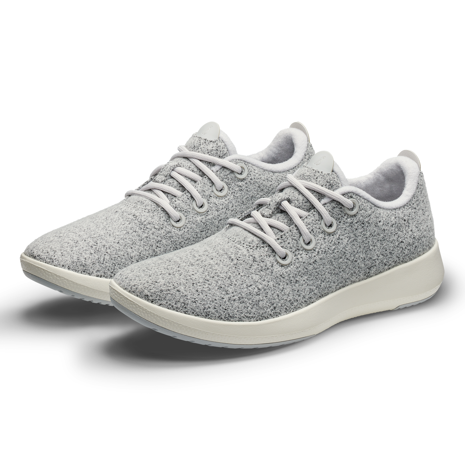Men's Wool Runner Mizzle Shoes - Light Grey with Natural White Sole | Water-Resistant & Comfortable for Running, Hiking & Everyday Wear
