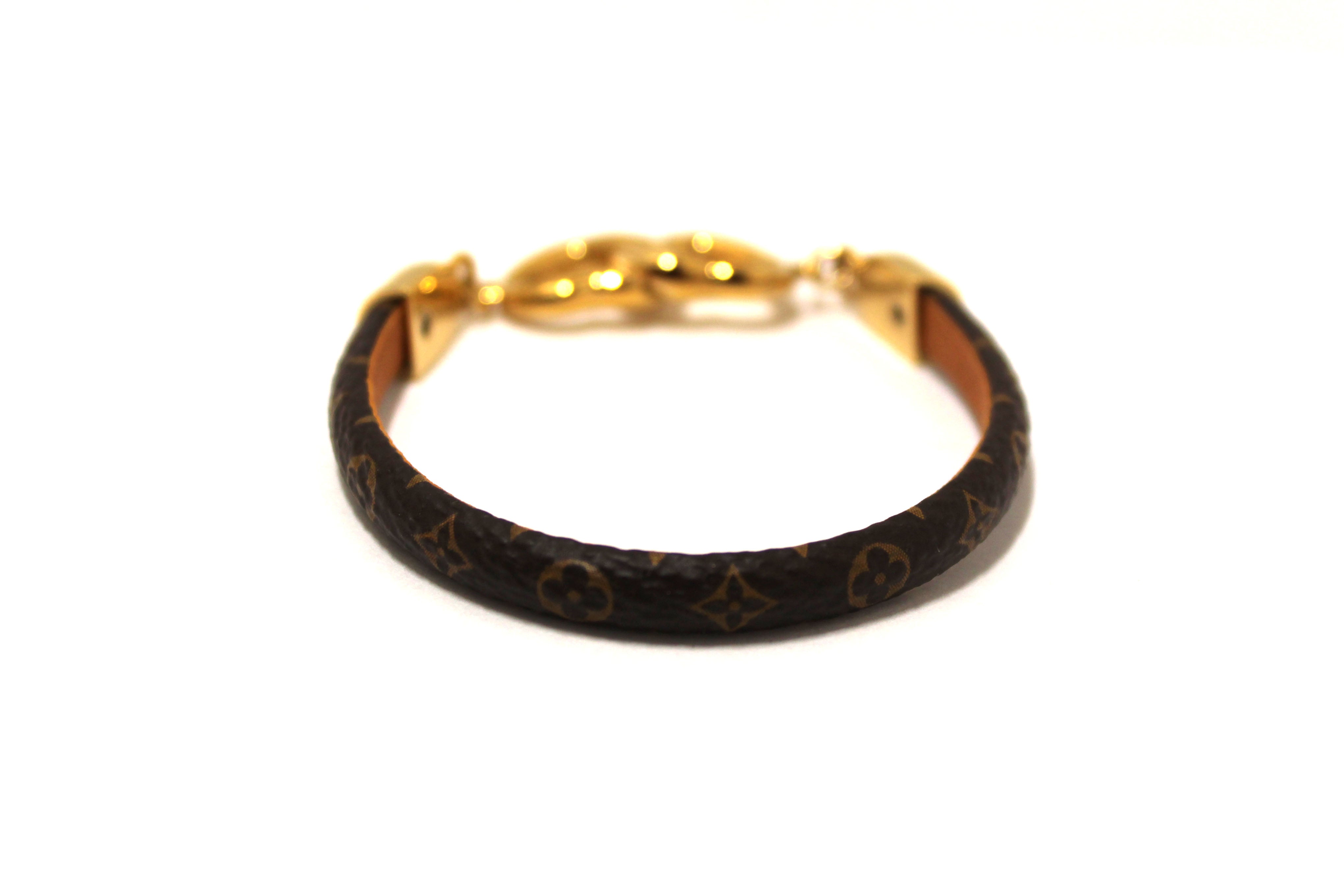 Authentic Louis Vuitton Monogram Say Yes Bracelet - 17cm Adjustable Wrist Size | Luxury Fashion Jewelry for Women | Perfect for Weddings, Anniversaries & Special Occasions