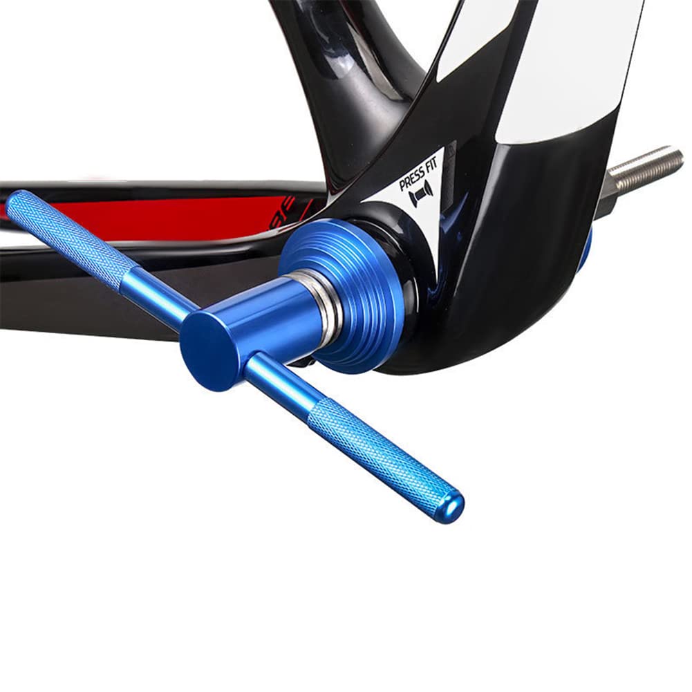 Bike Headset Cup Press Tool & Bottom Bracket Installer - Professional Bicycle Headset Installation & Removal Tool for Bearing Maintenance - Perfect for Bike Repair Shops & DIY Enthusiasts