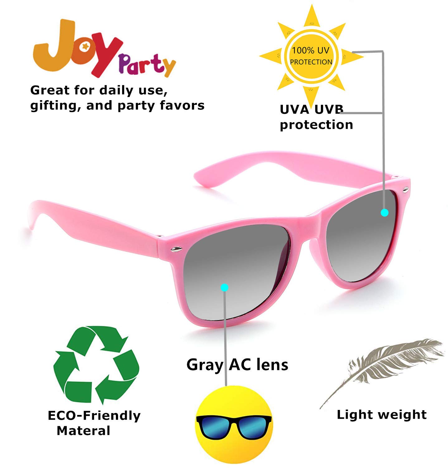 80s Retro Party Sunglasses Bulk Pack - 8/10/20/30 Pairs of Fun Adult Sunglasses for Themed Parties, Costumes & Events - Perfect for Halloween, Vegas Nights & 80s Theme Parties