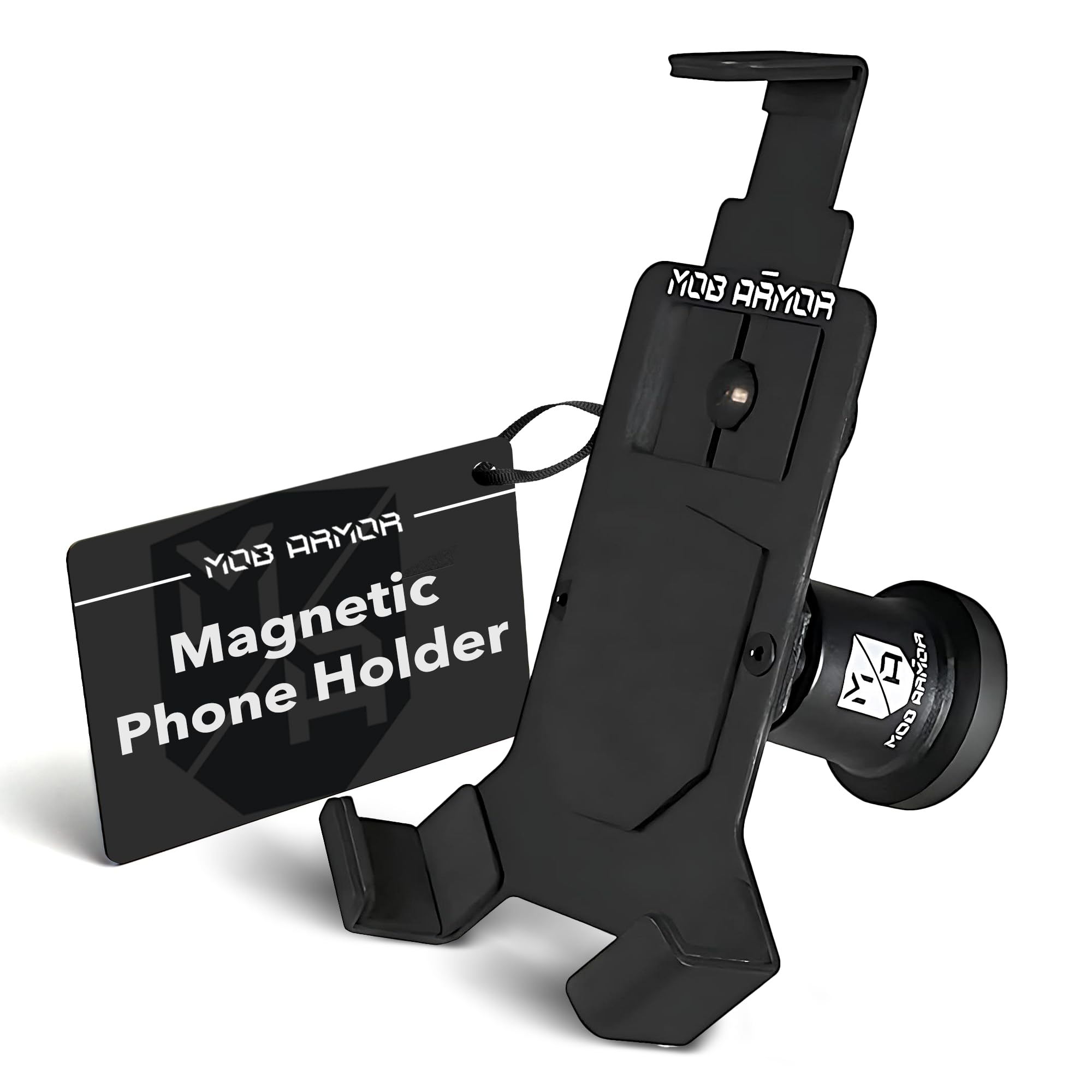 Heavy Duty Magnetic Phone Mount for Car - Universal Car Phone Holder for iPhone & Android, Strong Magnet for Off-Road & Commercial Vehicles, Durable Cell Phone Car Accessories for Women & Men - Perfect for Road Trips, Commuting & Hands-Free Navigation