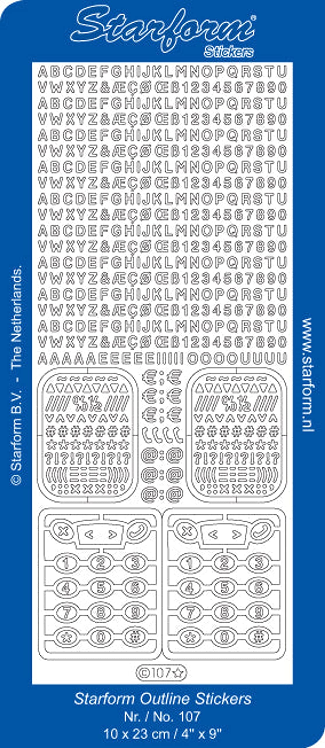 Starform Gold Alphabet & Phone Decorative Stickers - Self-Adhesive Vinyl Decals for DIY Crafts, Scrapbooking, and Home Decor - Perfect for Personalizing Laptops, Water Bottles, and Gift Wrapping