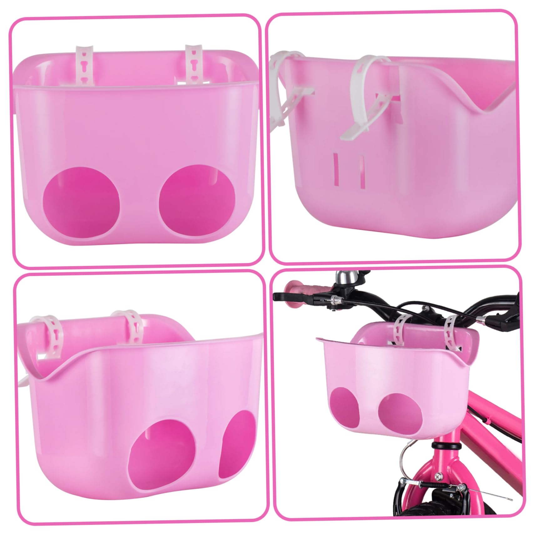 **Baby Doll Bike Seat for Girls - 8.3x5.9x5.5in Cute Doll Carrier with Fixing Strap - Compatible with Bikes, Scooters & Strollers - Perfect for Outdoor Play & Pretend Cycling Adventures**
