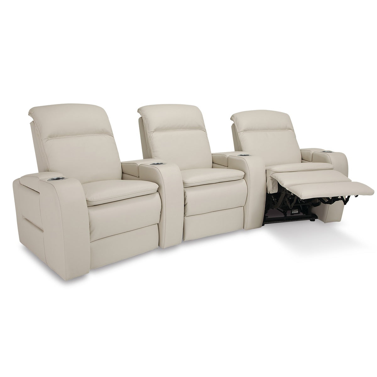 Premium Palliser Custom Power Home Theater Seating with Adjustable Headrest & Lumbar Support - Vertex Series | Reclining Leather Theater Chairs for Movie Nights & Gaming Setup
