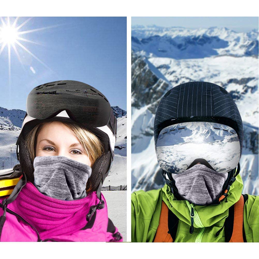 Winter Thermal Neck Warmer & Face Scarf - Cold Weather Balaclava for Skiing, Snowboarding & Outdoor Activities
