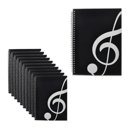 10 Pcs Music Note Black