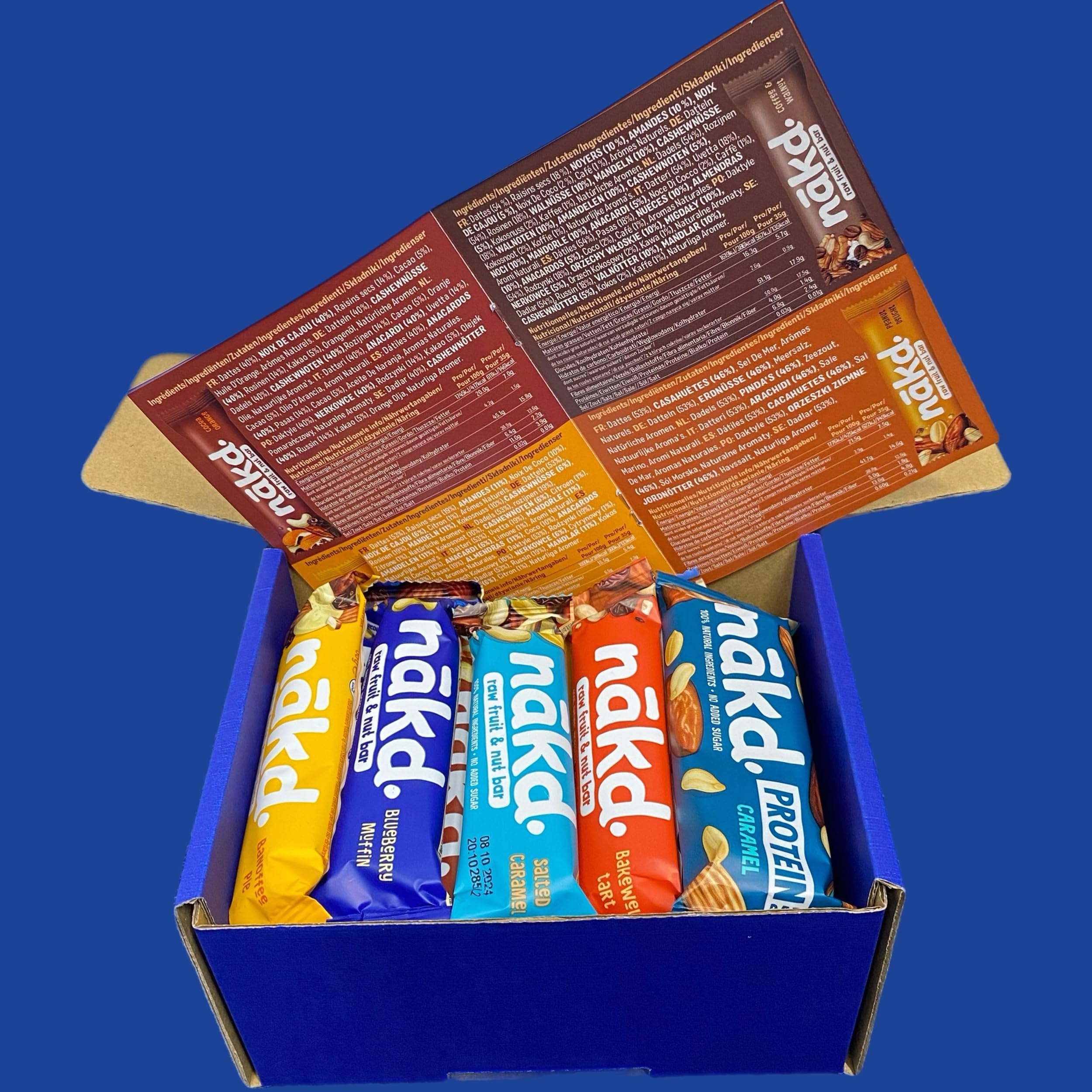 Nakd Bars - Healthy Fruit & Nut Snack Bars for Adults & Kids - Vegan, Dairy-Free, Wheat-Free, Gluten-Free Breakfast Bars (24 Pack) - Perfect for On-the-Go Snacking, School Lunches & Work Breaks