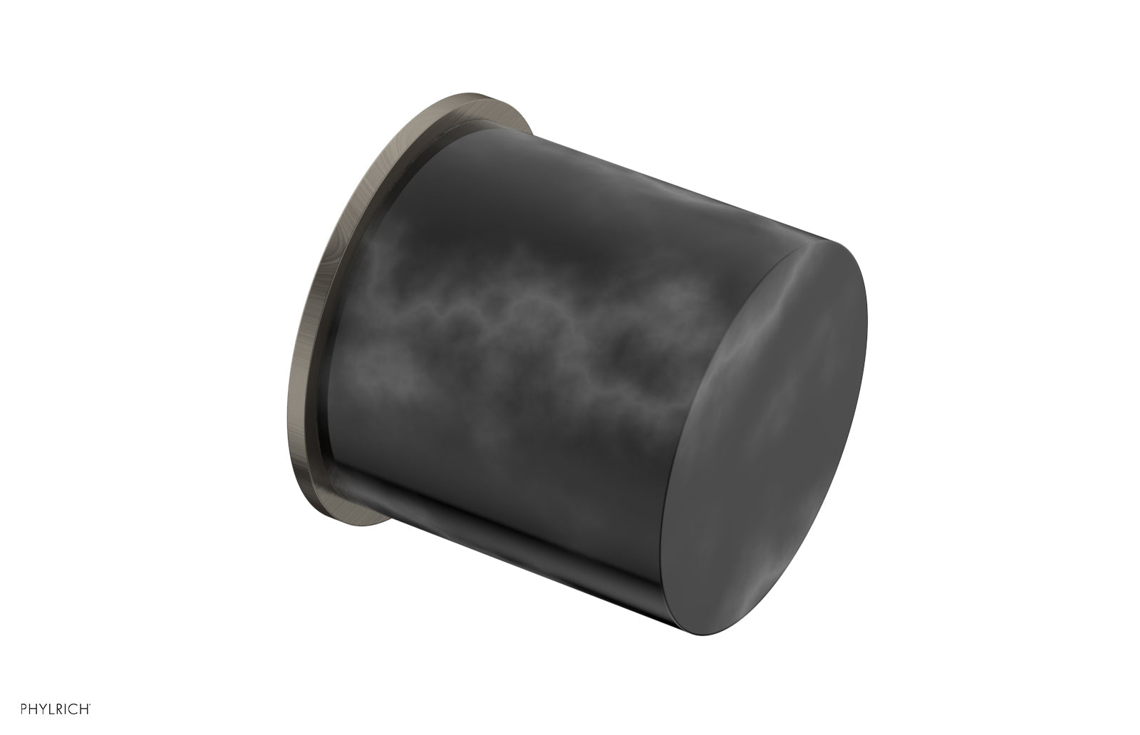 Black Marble Cabinet Knob - BASIC II 230 92 - Elegant Hardware for Kitchen & Bathroom Cabinets, Dressers & Furniture