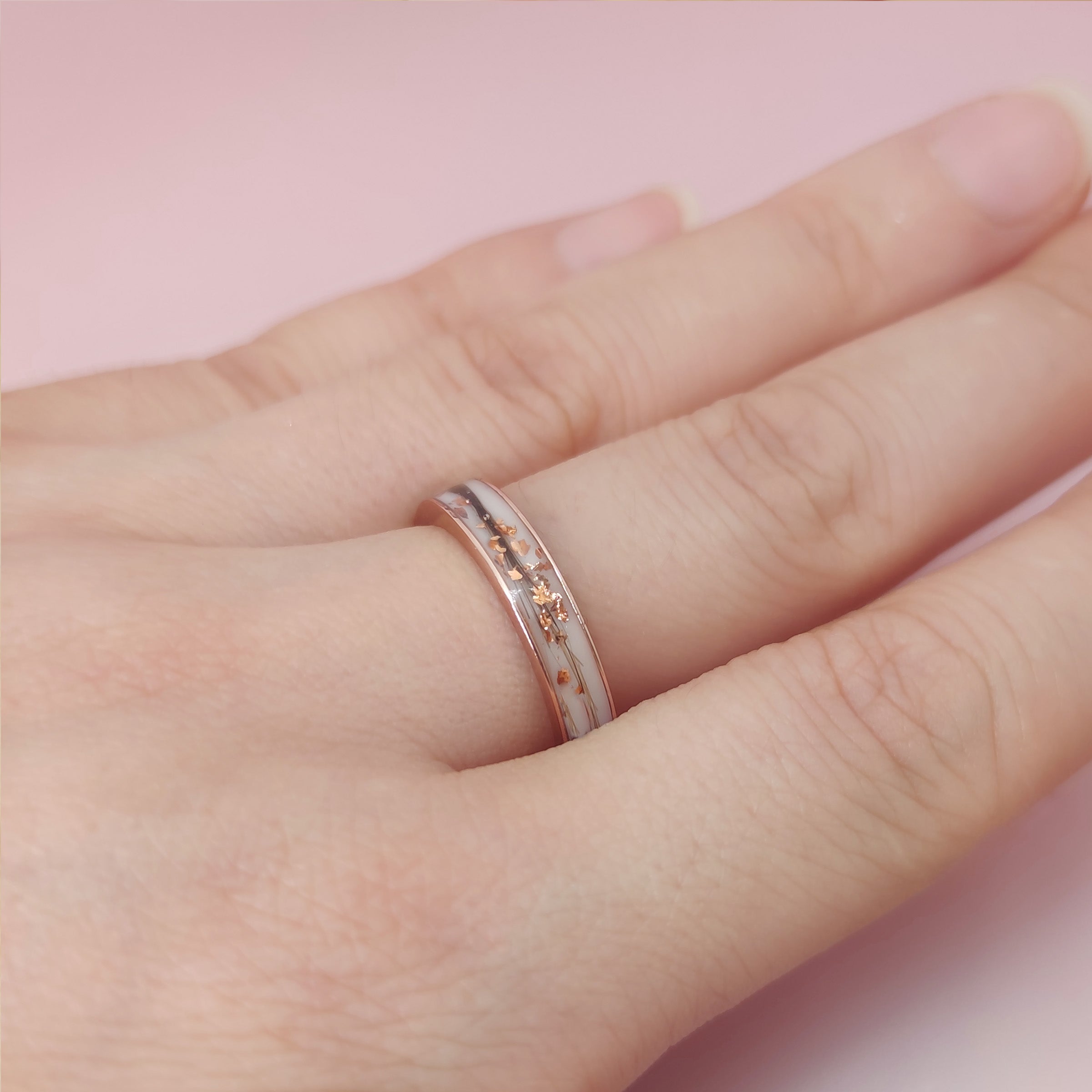 Eternal Bond Solid Gold Men's Ring 4mm Width - Perfect for Engraving Baby Hair & Breastmilk Keepsakes - Ideal for Fathers, New Dads & Cherished Memories