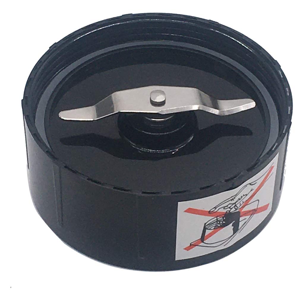 JOYSTAR Replacement Flat Milling Blade for 250w Magic Bullet Blender - Durable Plastic & Metal Construction (Black) - Perfect for Grinding Coffee Beans, Nuts, and Spices at Home
