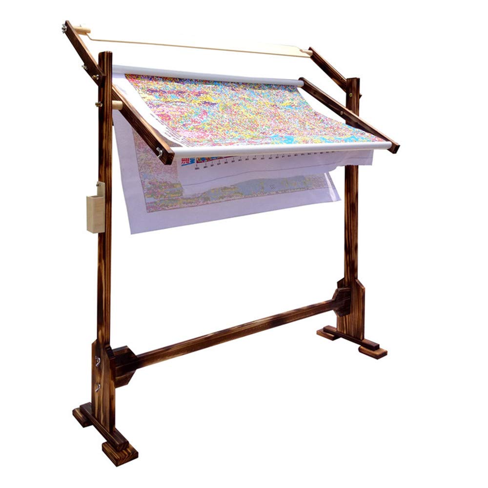 Adjustable Wooden Cross Stitch Frame Stand - Hands-Free Needlework Table & Craft Holder for Embroidery, Sewing & DIY Projects - Perfect for Home Decor, Gift Making & Relaxing Hobbies