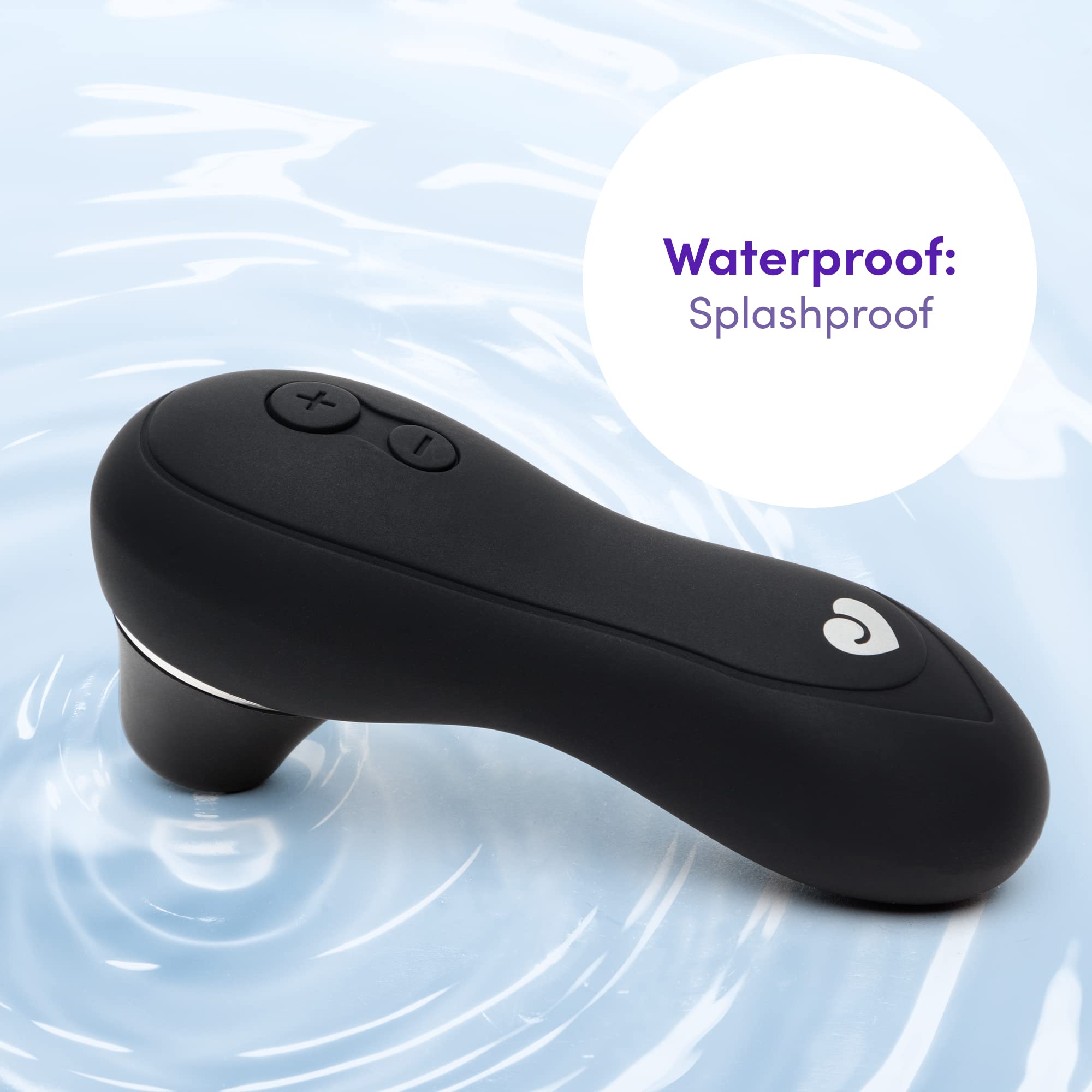 Lovehoney Thrill Clitoral Sucking Toy - 6 Speed Waterproof Clit Stimulator for Women & Couples - Rechargeable Silicone Sucker Vibrator - Perfect for Solo Play & Couples Intimacy - Black