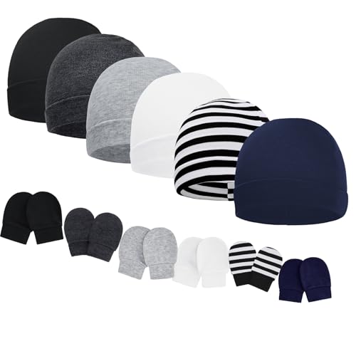 06pcs Black&dark Grey&light Grey&white&stripe&navy
