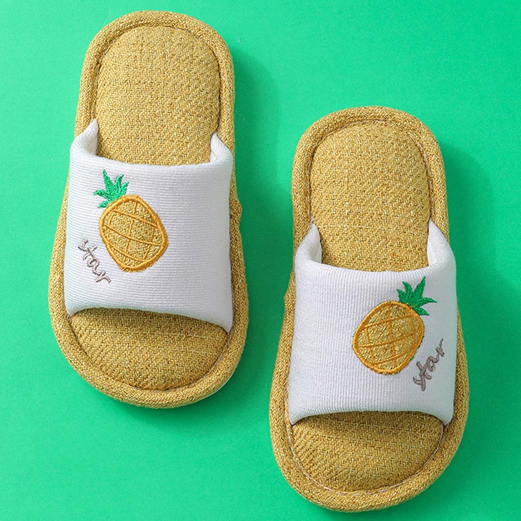WWWEE Kids Slippers for Boys & Girls - Warm Fluffy Animal House Shoes for Toddlers, Soft Indoor Slippers for Children (Style 3, Size 230) - Perfect for Home, Playtime & Winter Comfort