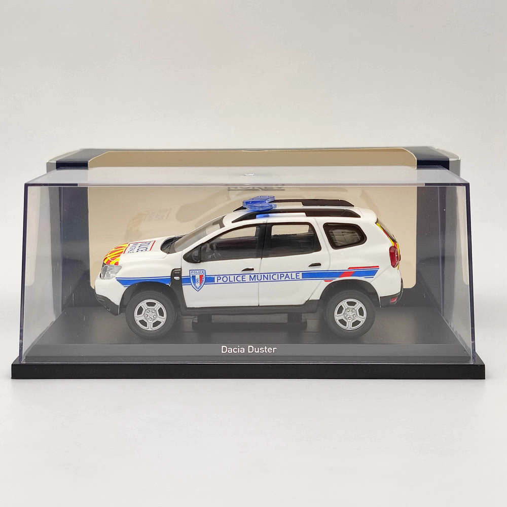 1/43 Scale Norev Dacia Duster Police Municipale 2020 White Diecast Model Car - Collectible Toy Gift for Adults & Kids - Perfect for Display, Collection, and Role Play Scenes