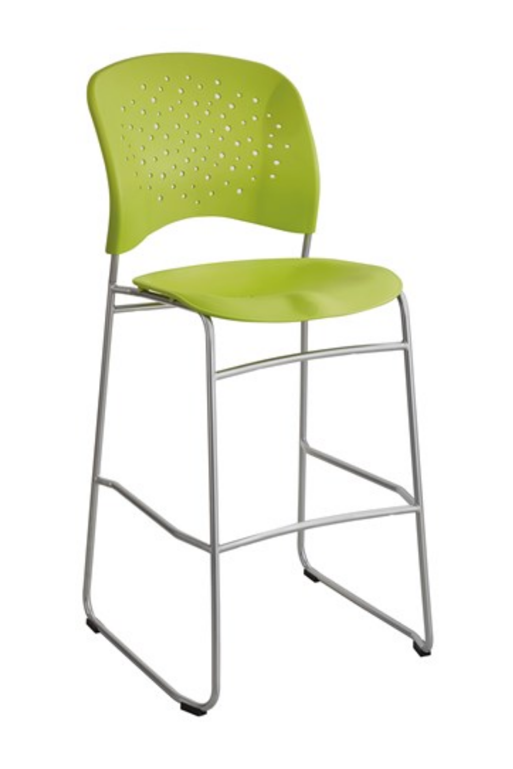 Safco 6806 Bistro Height Plastic Chair with Round Back - Lightweight & Durable for Indoor/Outdoor Cafes, Restaurants, and Patio Dining