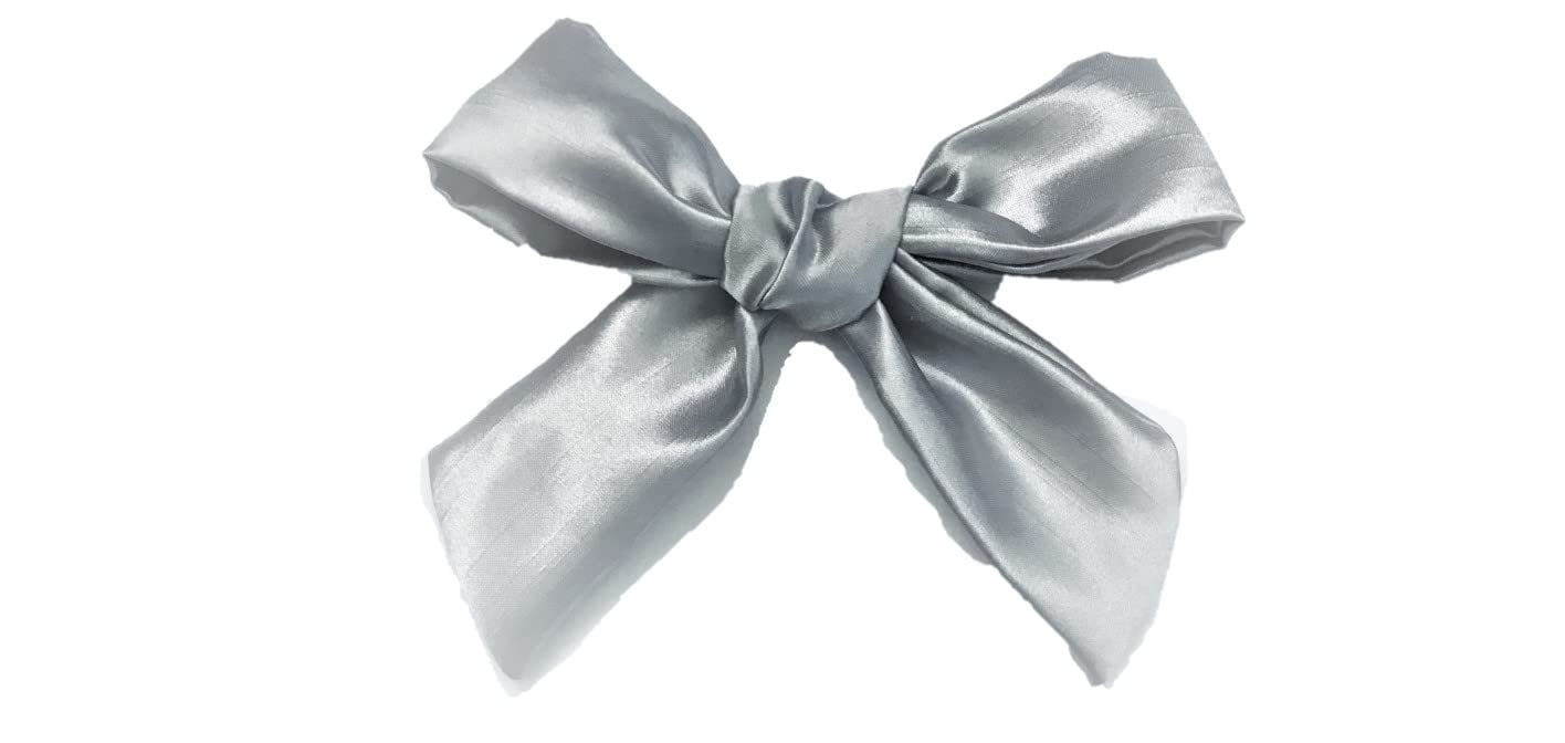 Large Hair Bows for Women & Girls - Silky Satin Ribbon French Bowknot Hair Clips for Thick & Fine Hair - Perfect for Weddings, Parties & Daily Accessories