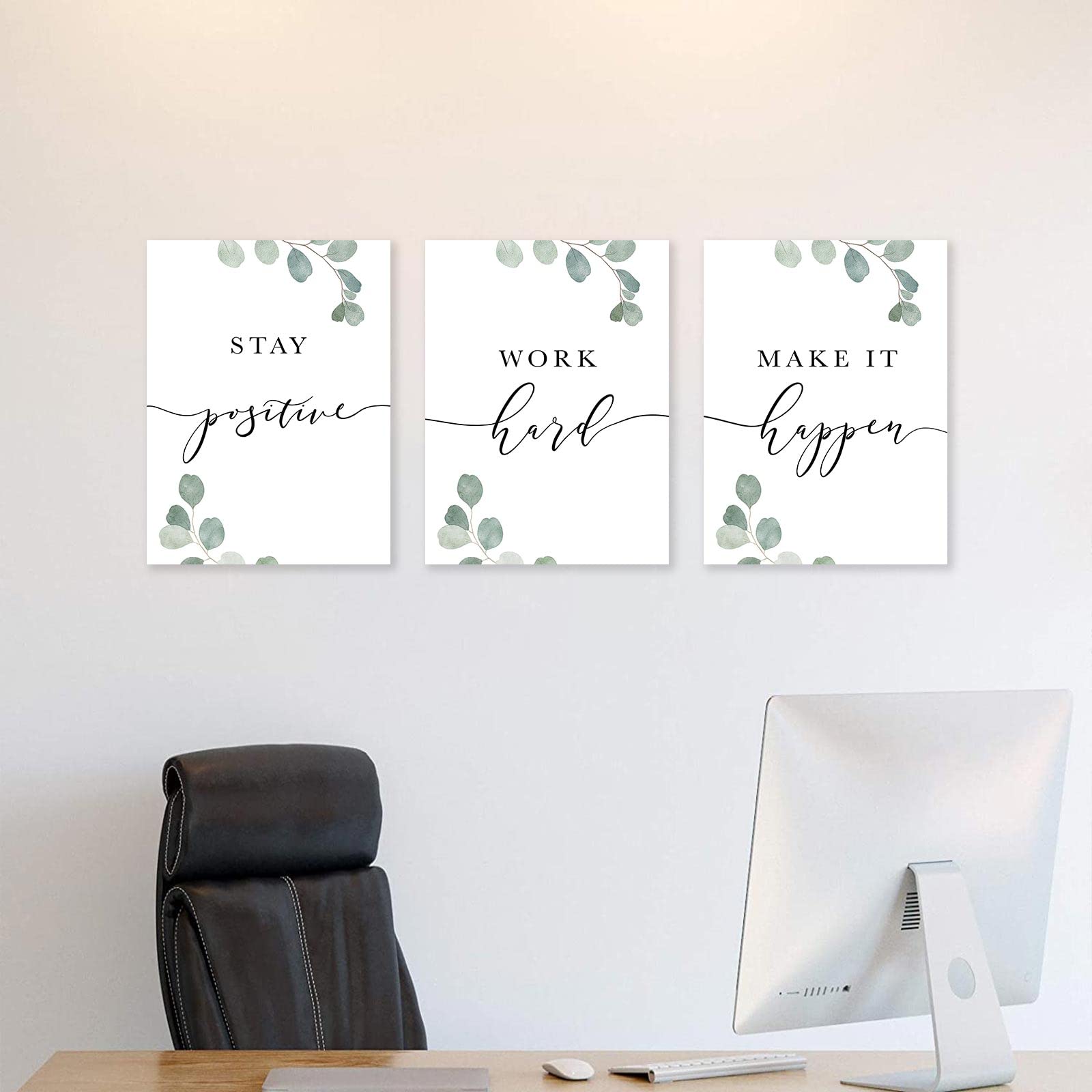 KBKBART Motivational Wall Art Set of 3 - 12