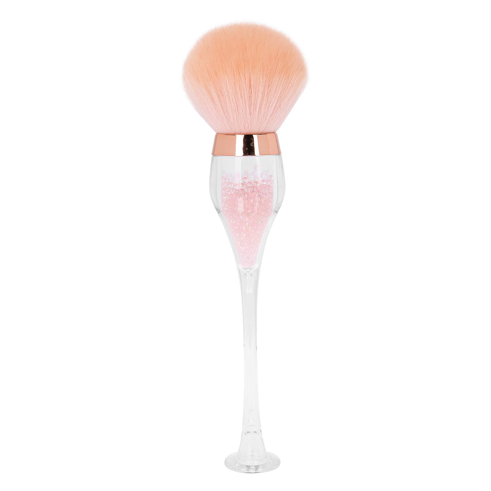 Professional Nail Dust Brush for Manicure & Makeup - Loose Powder Blusher Brush for Nail Art, DIY & Salon Use - Perfect for Acrylic, Gel & Dip Powder Nails