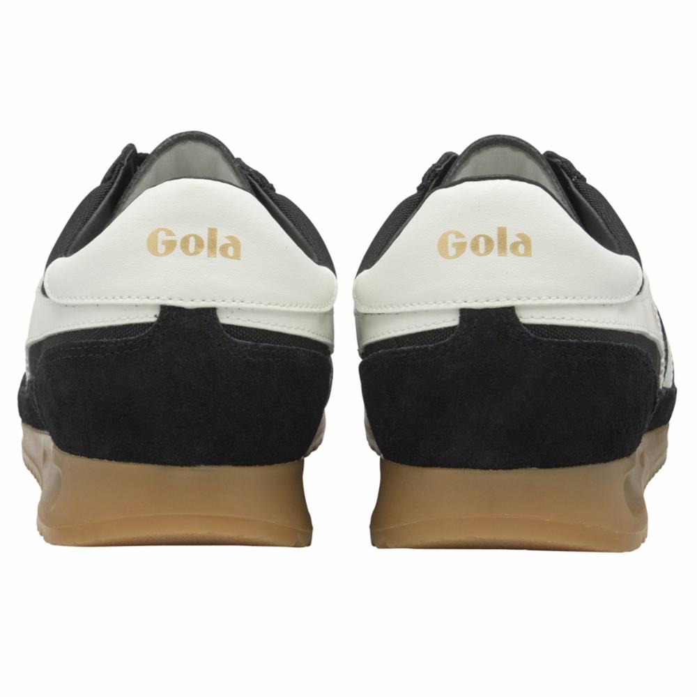 Gola Men's Tornado Black & Off White Sneakers - Classic Retro Running Shoes for Men | Casual Wear, Gym & Street Style Fashion