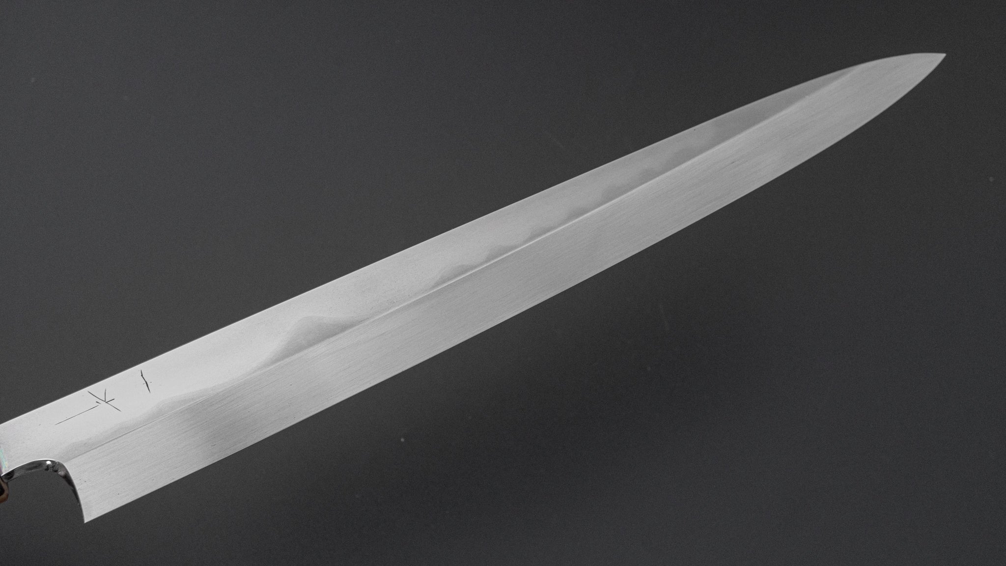 Hitohira Togashi White #1 Fuji Mizu Honyaki Yanagiba 330mm Sushi Knife with Taihei Makassar Ebony Handle & Saya - Premium Japanese Chef Knife for Sushi, Sashimi & Fine Slicing