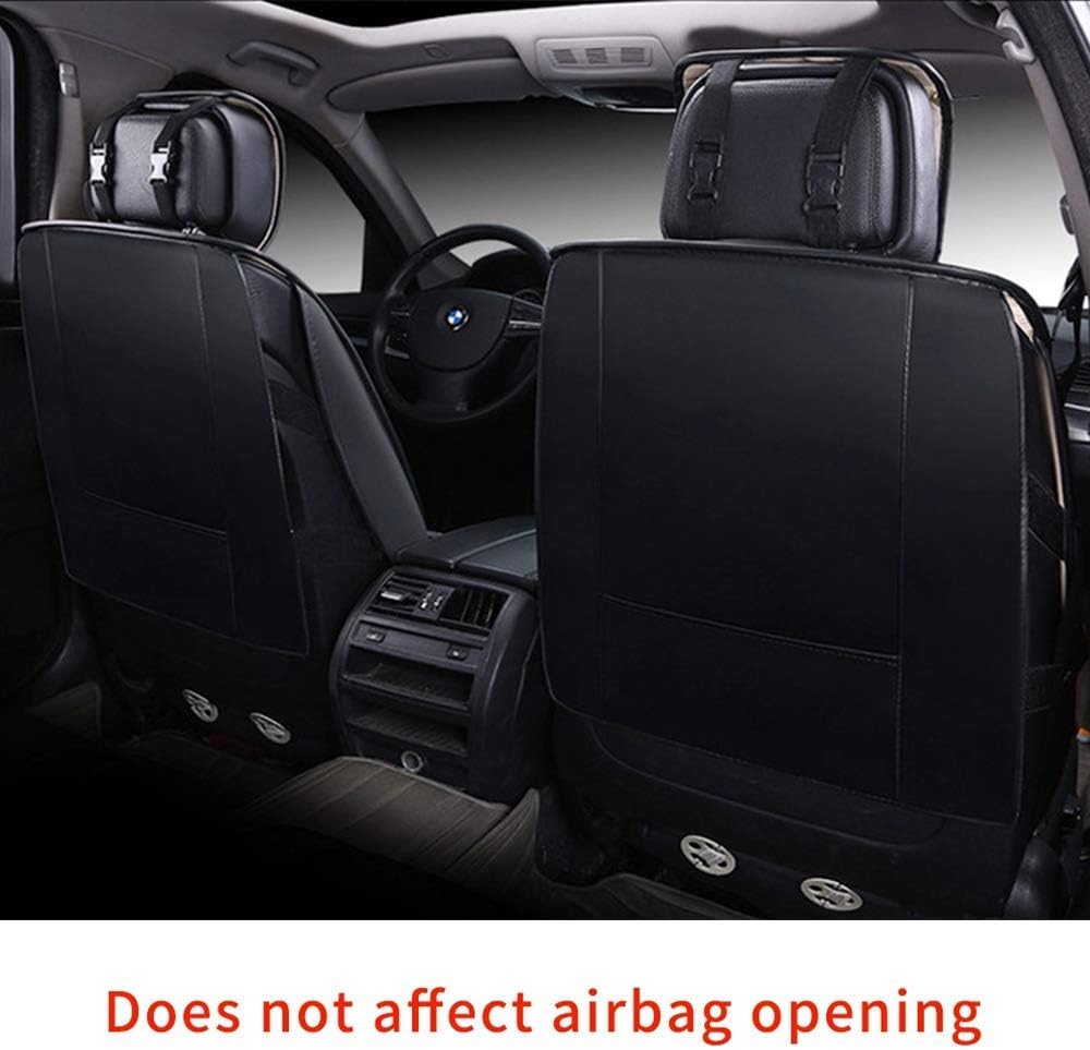 Surekit Hyundai Tucson 5-Seat Car Seat Covers - Premium PU Leather Seat Protector with Comfort Cushion, Black & Red - Perfect for Daily Commute & Road Trips