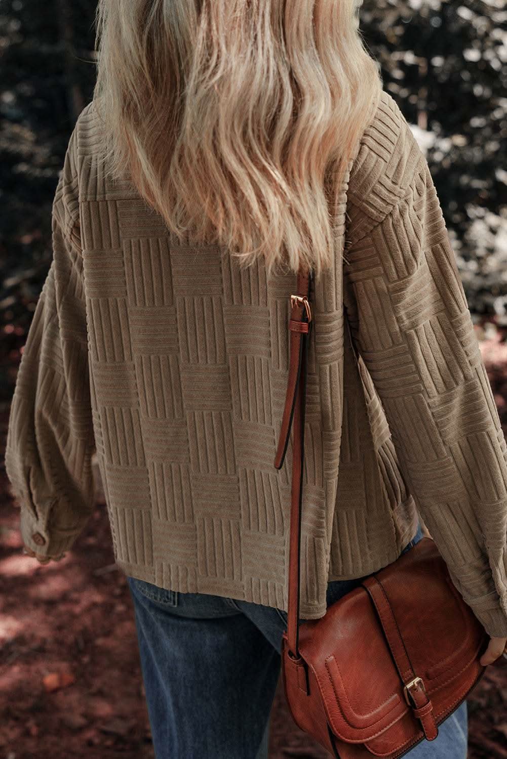Stylish Dark Khaki Shacket with Pockets - Cozy Overshirt for Fall & Winter Layering | Perfect for Casual Outfits, Outdoor Adventures and Office Wear