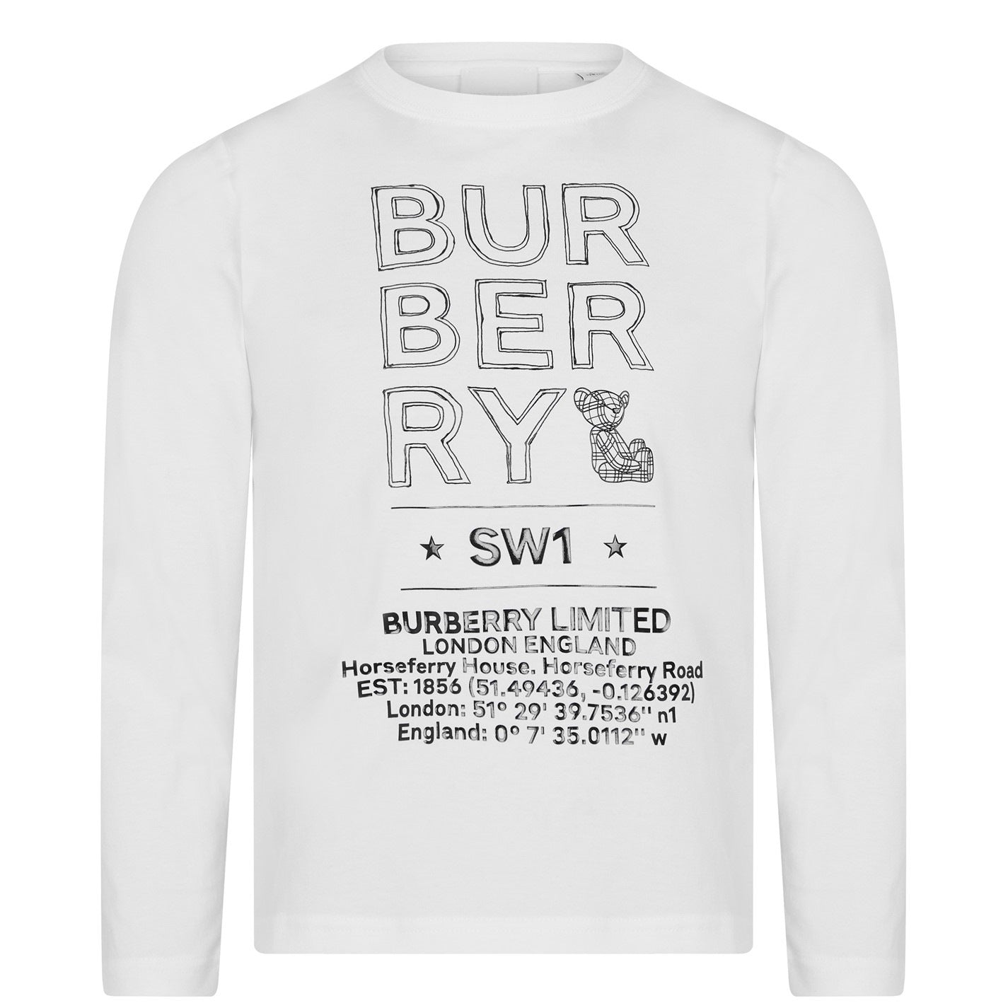 Burberry Joel Long Sleeve T-Shirt for Kids | Premium Cotton Comfort | Perfect for School, Playdates & Family Outings