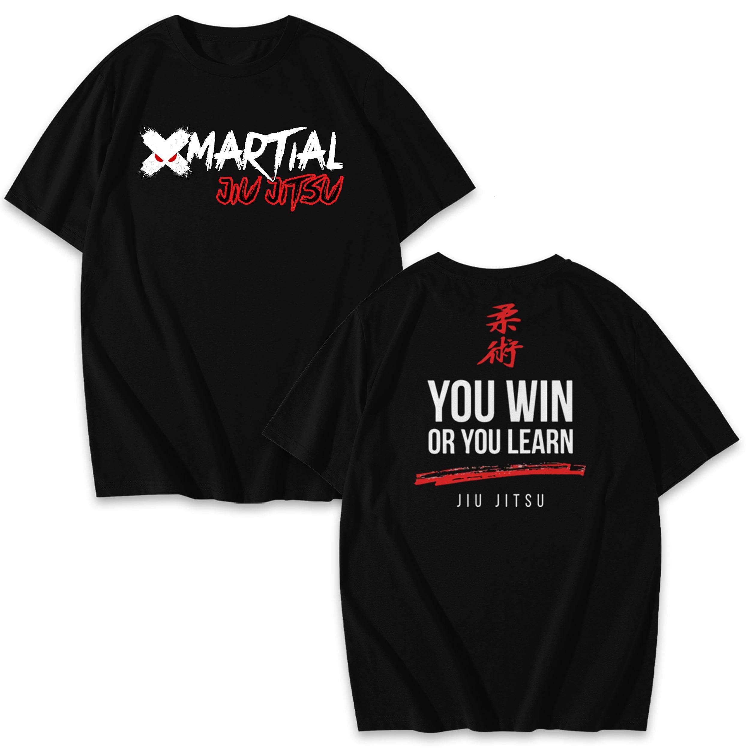 Jiu Jitsu Shirts for Men & Women - Win or Learn Training Apparel - Perfect for BJJ Practice, MMA Gyms & Martial Arts Competitions