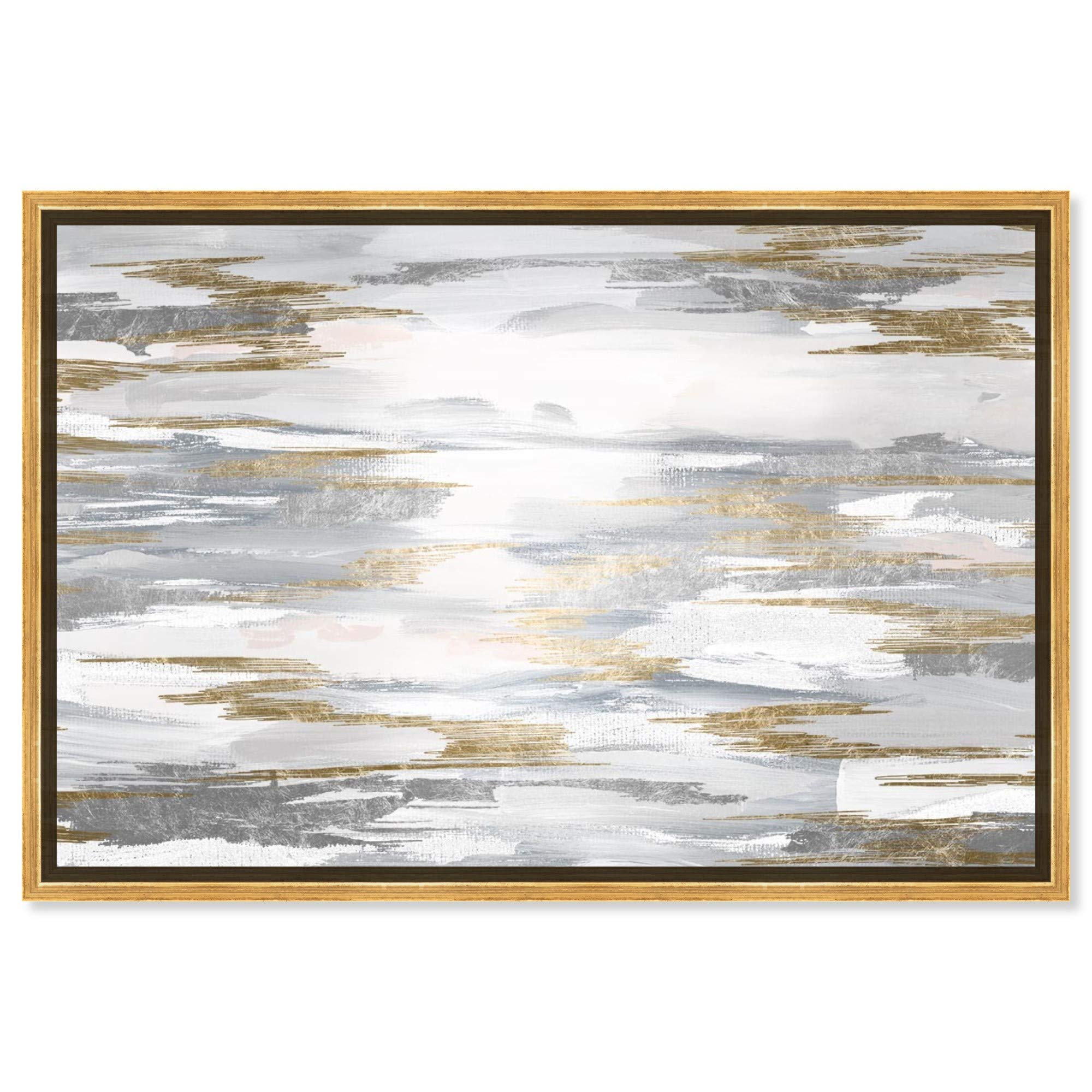 Abstract Framed Wall Art Canvas Print 'Amanecer' Painting - Modern Home Decor for Living Room, Bedroom & Office