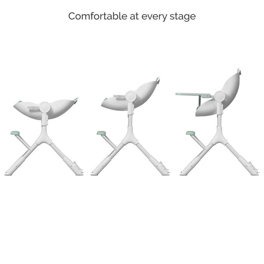 Oribel Cocoon Z Glider High Chair - Modern Baby Feeding Chair with Adjustable Height & Recline | Perfect for Dining, Weaning & Playtime at Home