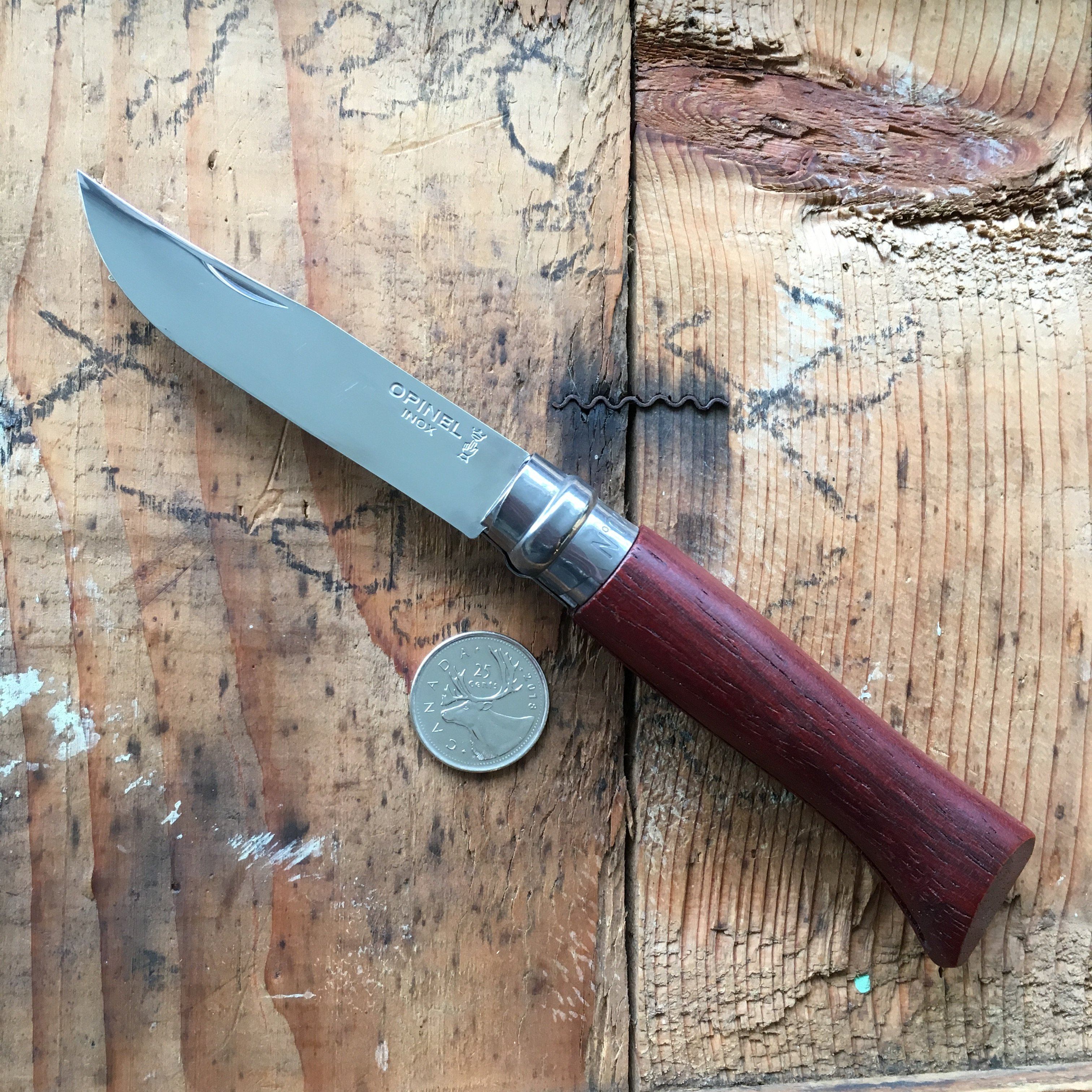 Opinel No.08 Stainless Steel Folding Pocket Knife - Perfect for Camping, Hiking & Everyday Carry (EDC)