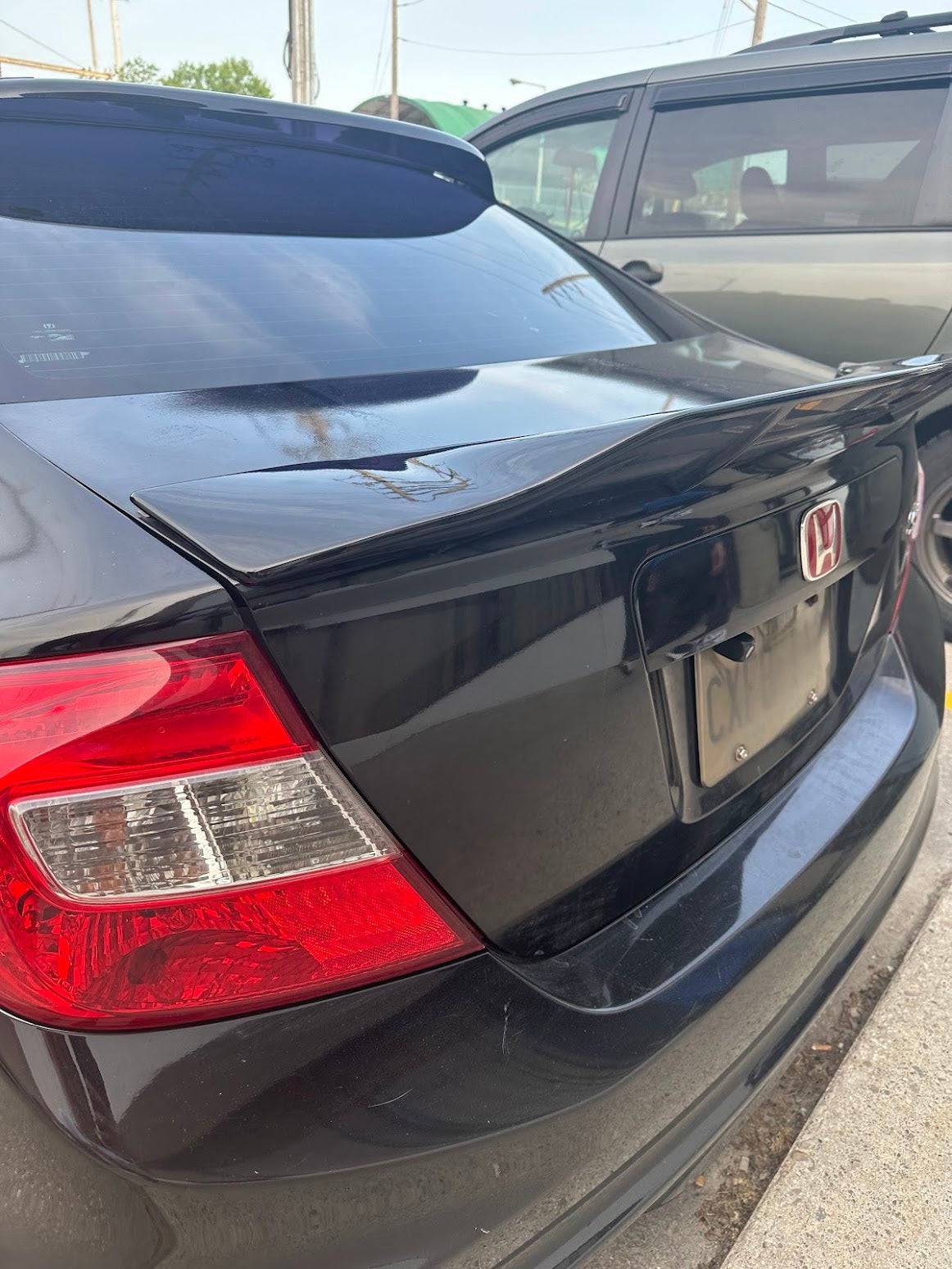 2006-2011 Honda Civic Sedan Trunk Spoiler - R-Style Duck Bill Rear Wing - Painted OEM Replacement - Perfect for Street Racing & Car Shows