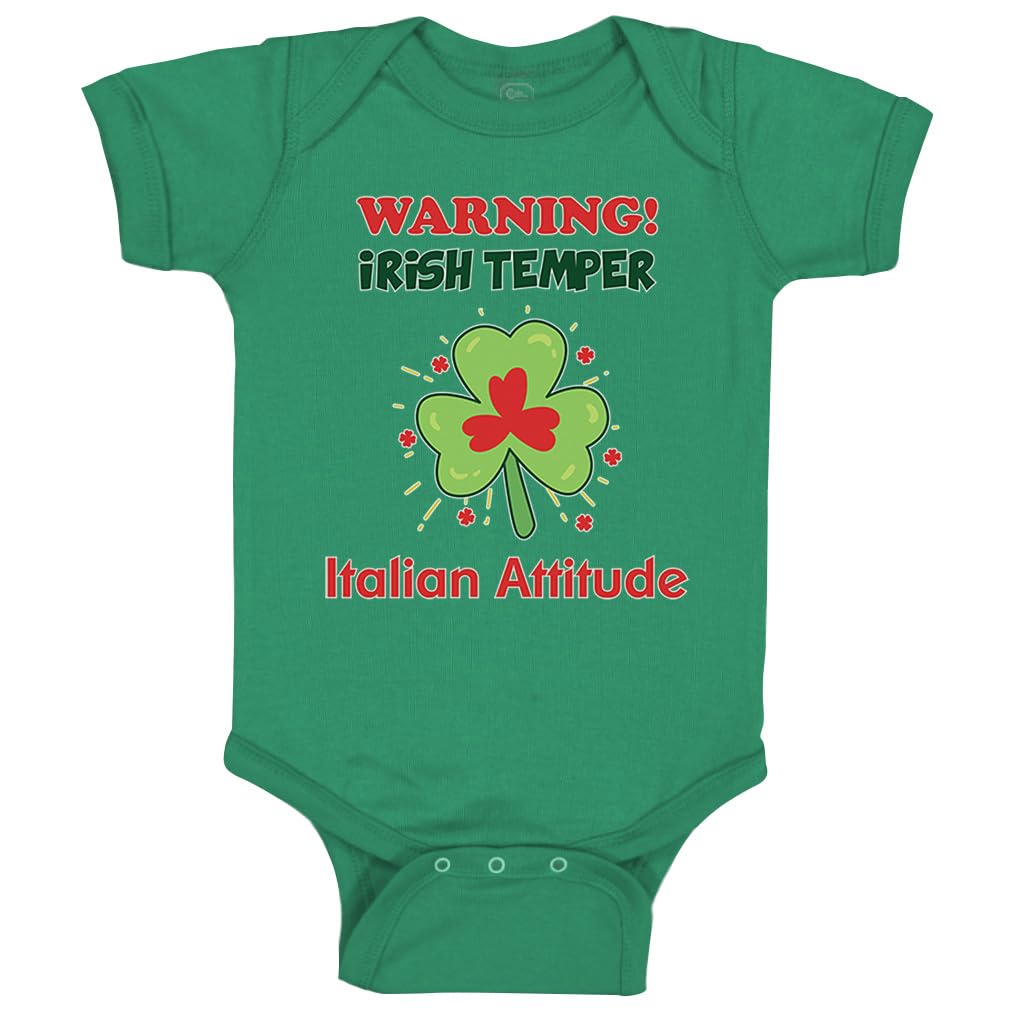 Custom Irish-Italian Baby Bodysuit - Cute Rascals Outfit for Boys & Girls | Playdates & Family Photos