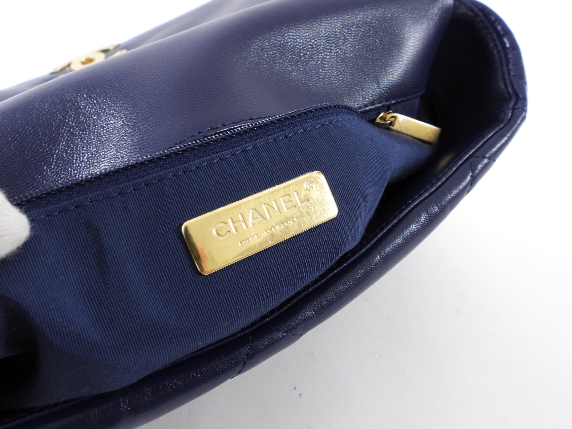 Chanel 19 Large Dark Purple Quilted Leather Flap Bag - Luxury Designer Handbag for Women, Perfect for Evening Events & Special Occasions