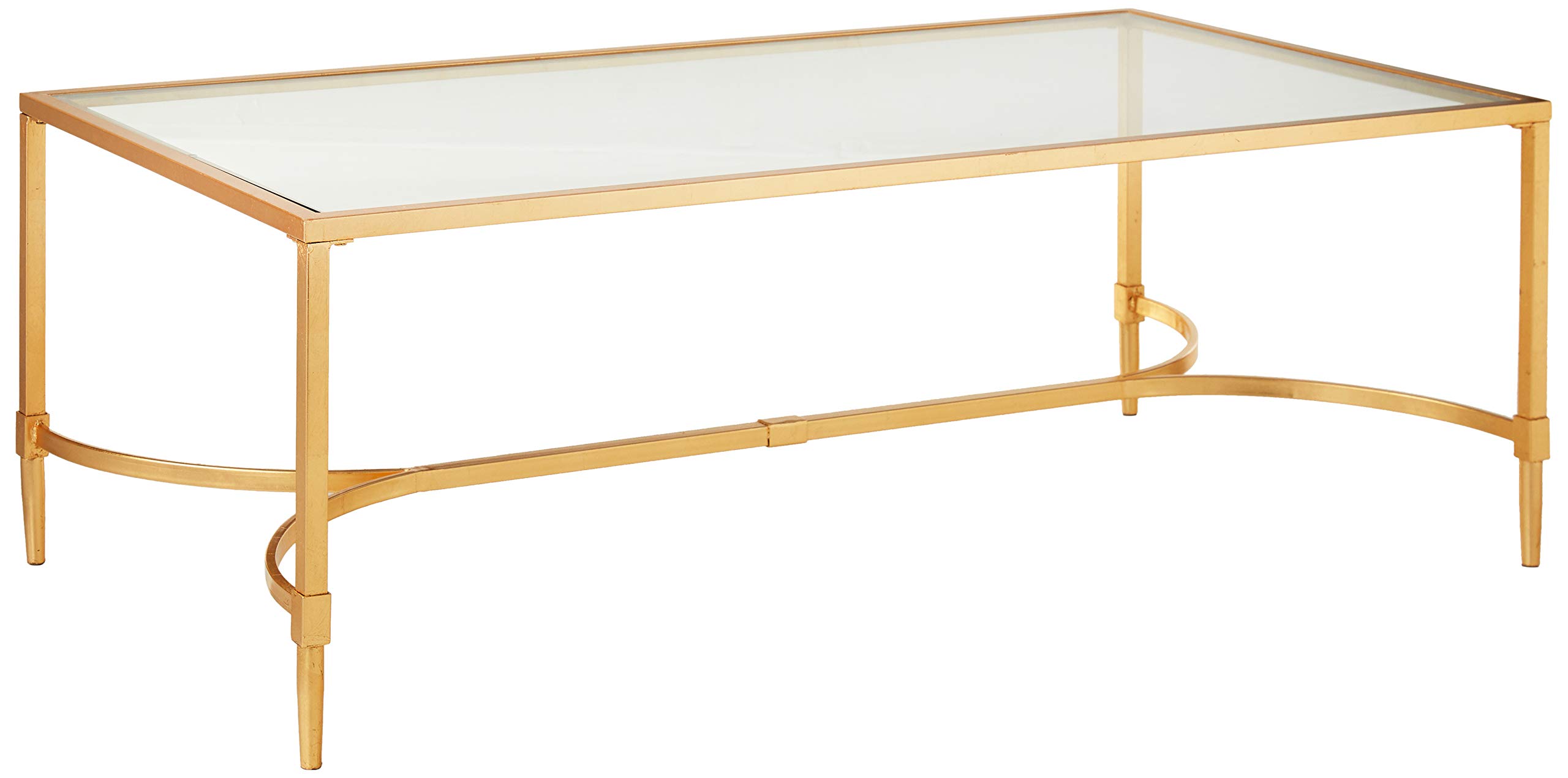 Safavieh Home Collection Antwan Gold Coffee Table - Modern Living Room Center Table for Home Decor & Entertaining