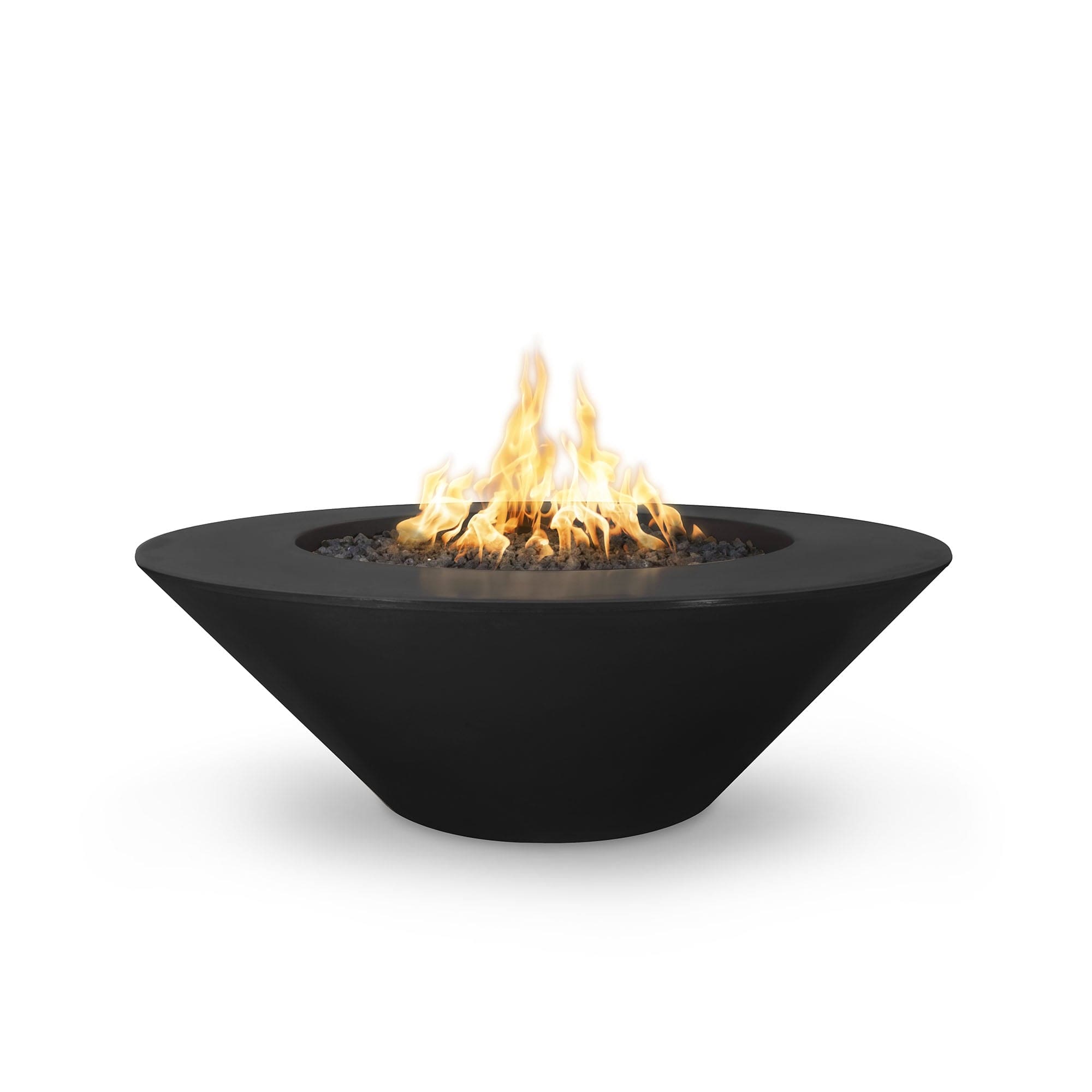 Powder Coated Fire Pit with Wide Ledge - Outdoor Patio & Backyard Fire Pit for Camping, Garden, and Deck - Rust-Resistant & Durable Steel Fire Bowl