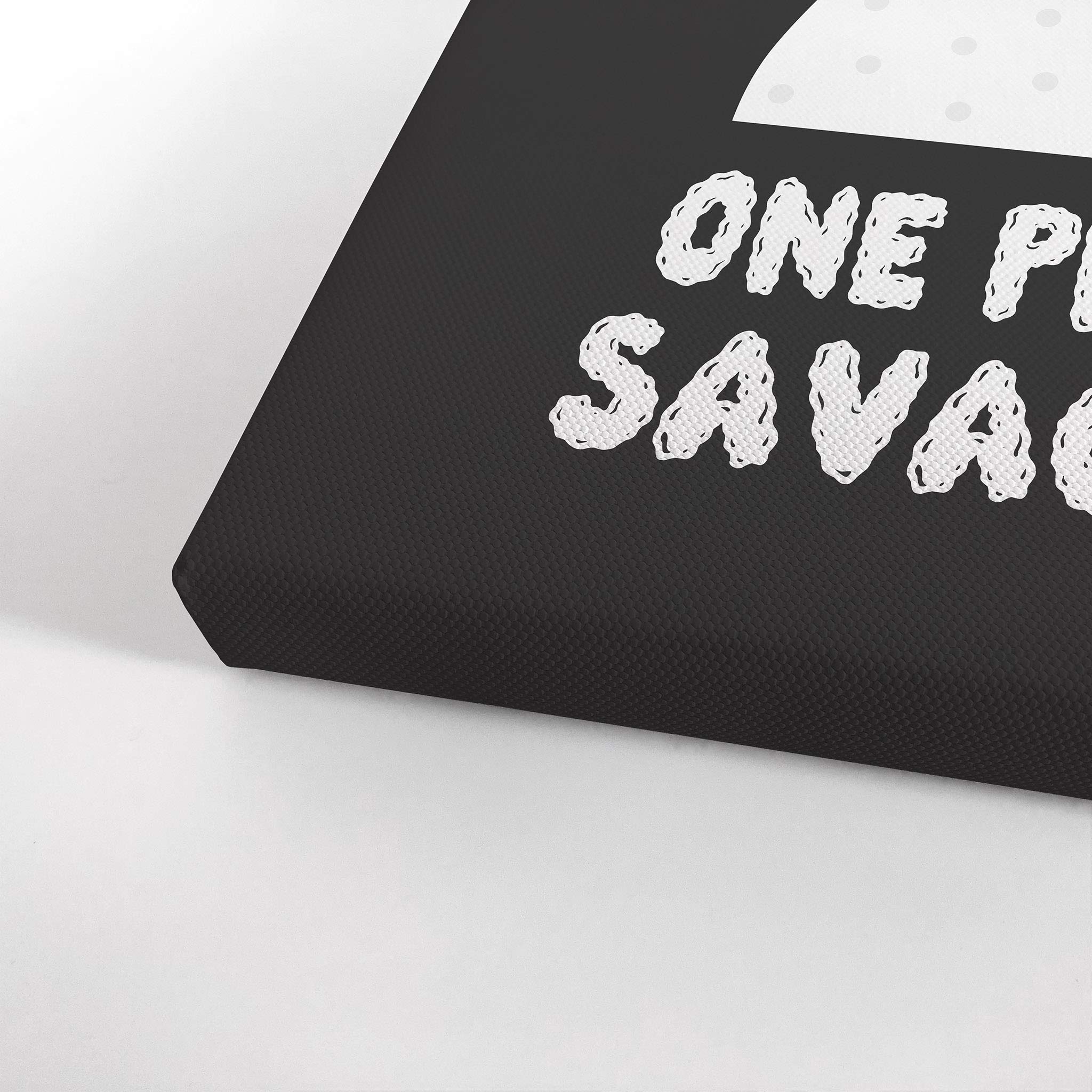 Funny Bathroom Wall Art - Smile Art Design One Ply Savage Toilet Paper Quote Canvas Print | Ready to Hang Bathroom Decor | Perfect for Powder Rooms, Guest Bathrooms & Home Humor | Made in USA (40x30)
