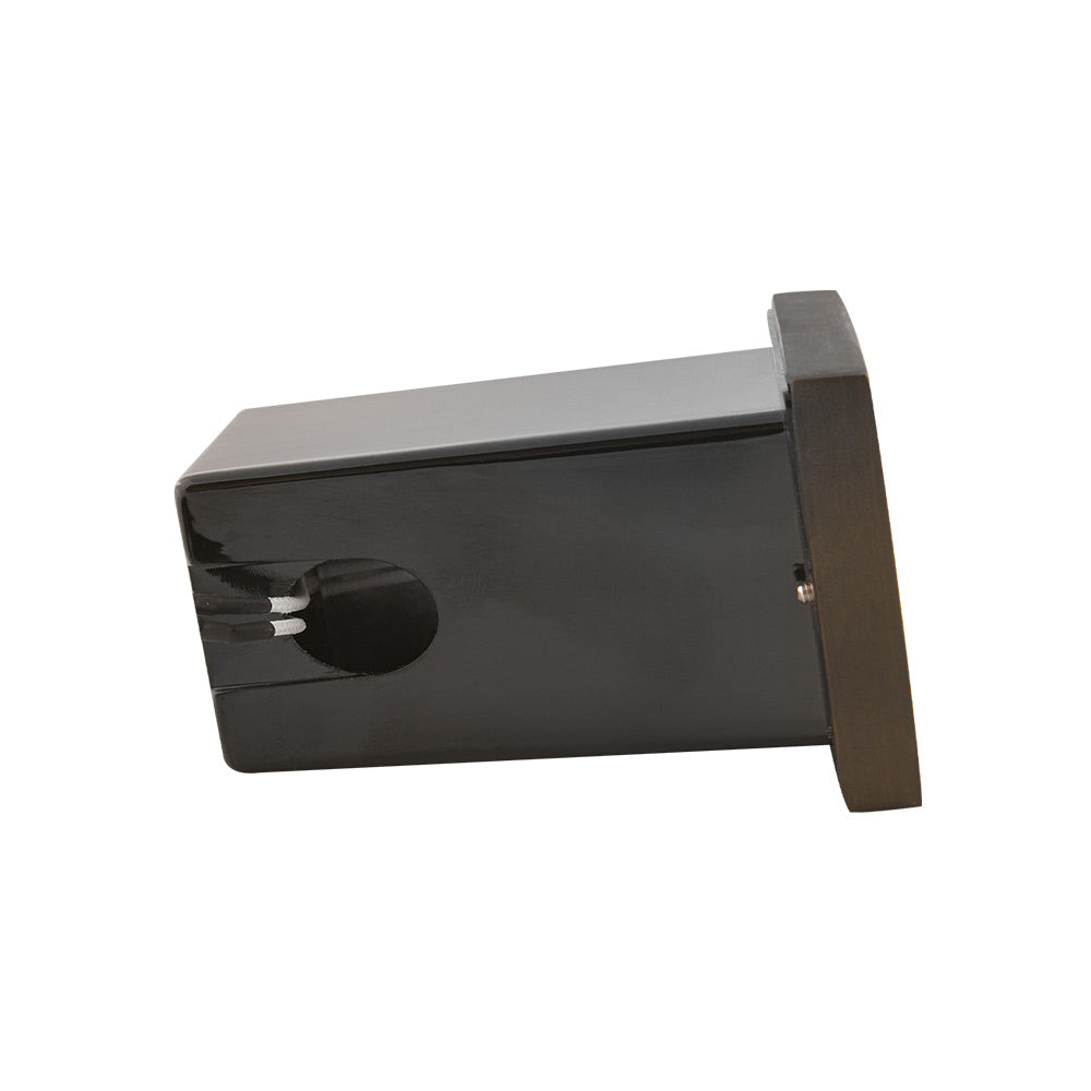12V LED 4.5 Inch Brick Step Light in Dark Brass - Outdoor Stair Lighting for Patio, Garden, and Walkway Safety