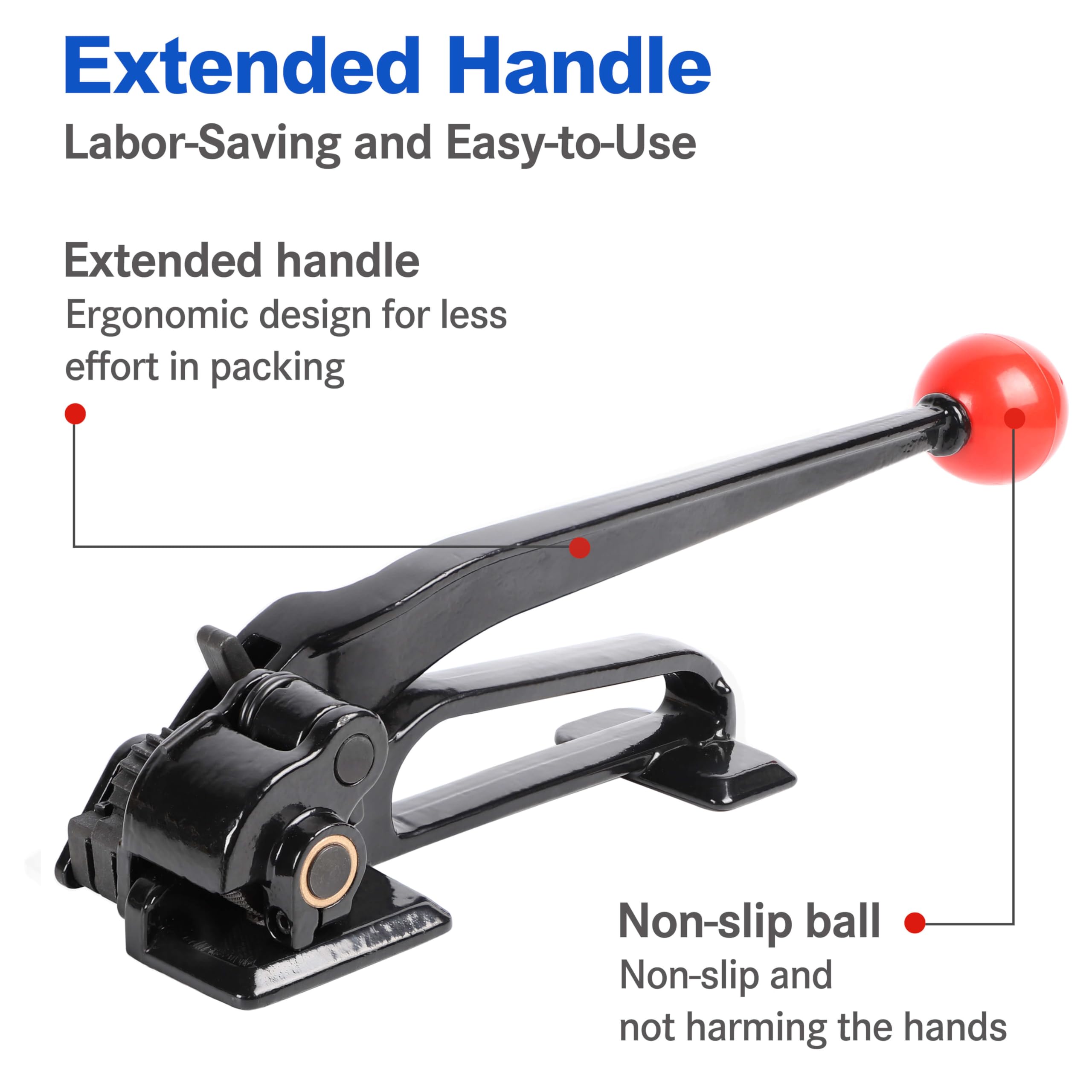 Heavy Duty Steel Strapping Tensioner Tool - 3/8