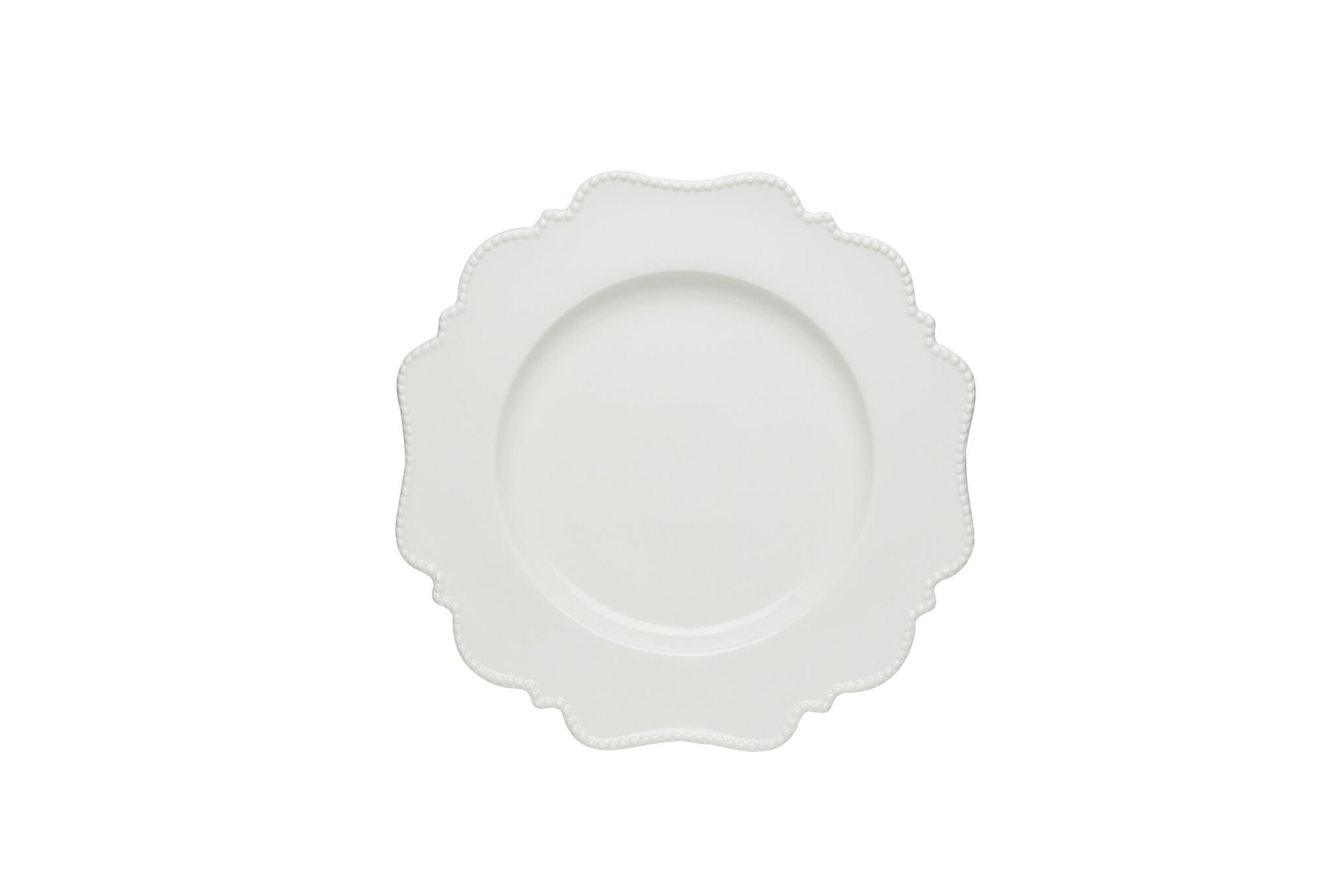 Premium Red Vanilla Pinpoint Bread and Butter Plates - Set of 6 (5.75 Inch) White Porcelain Appetizer Dishes - Perfect for Breakfast, Tea Parties, and Elegant Dining Settings