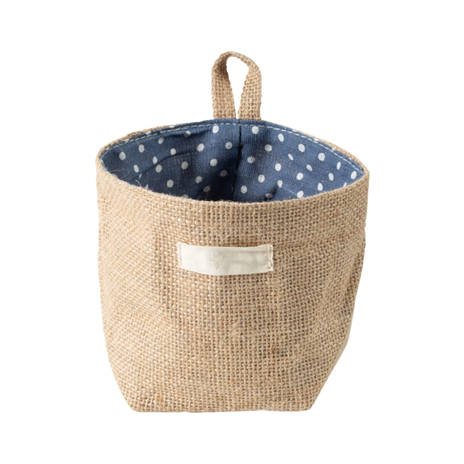 Collapsible Cotton Linen Wall Hanging Storage Bags - Decorative Organizer Basket for Closet, Door & Bedroom - Space Saving Storage Solution for Home Organization (Size C, One Size) | Perfect for Small Spaces, Nursery Storage & Seasonal Decor