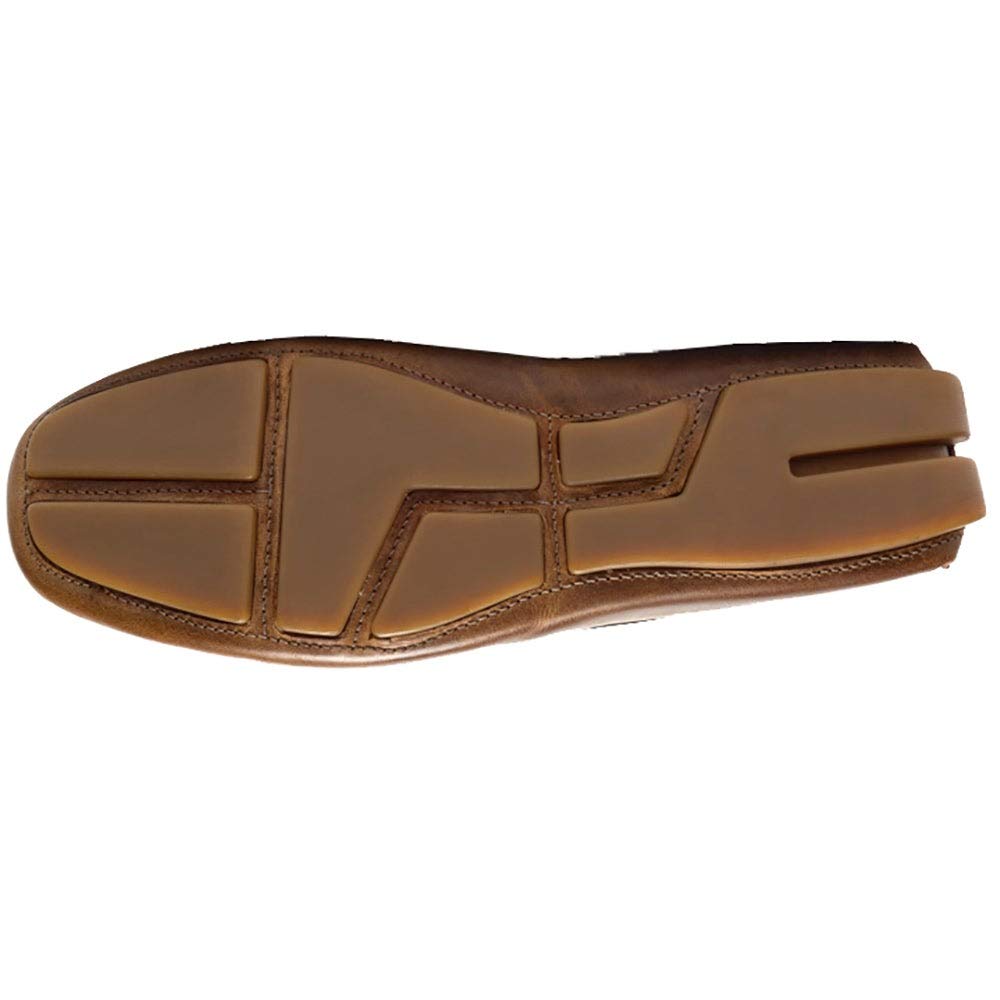 L.B. Evans Men's Alton Slip-On Casual Slippers - Comfortable Brown House Shoes for Indoor & Outdoor Use - Perfect for Lounging, Errands, and Travel