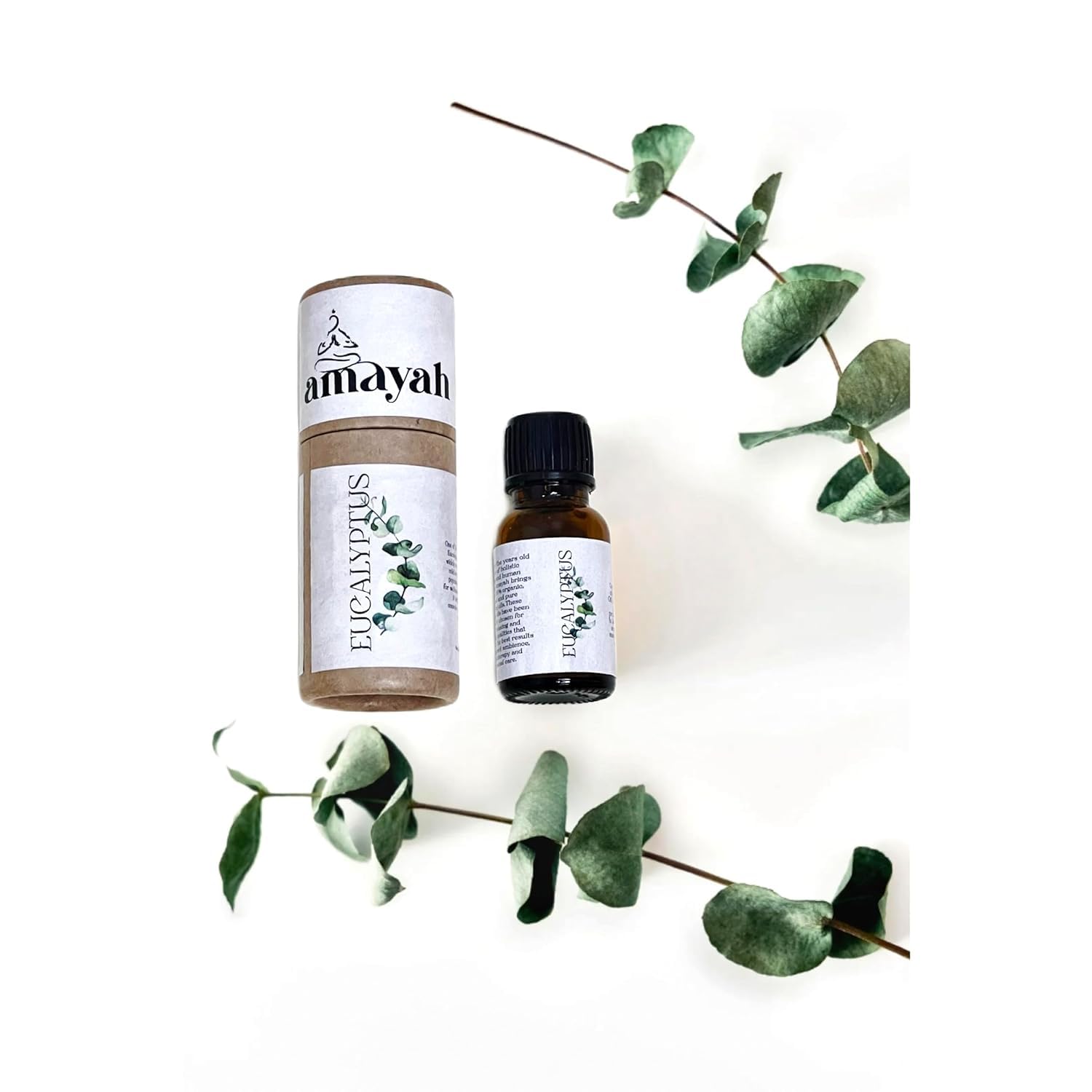Amayah 100% Pure Natural Eucalyptus Essential Oil for Hair & Skin Care - Treats Dandruff, Acne, Stress Relief & Aromatherapy - Perfect for Diffusers, Massage & Spa Relaxation